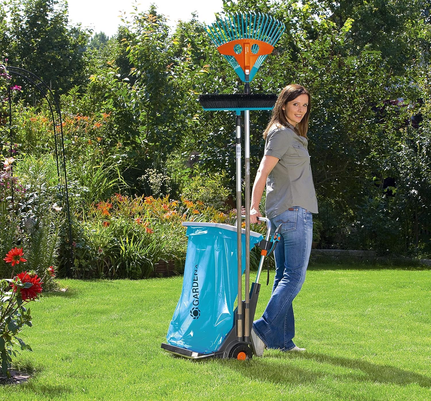 gardena-gartenmobil-232-20-transportwagen-mit-sackkarre-und-m-llsackhalter image 7