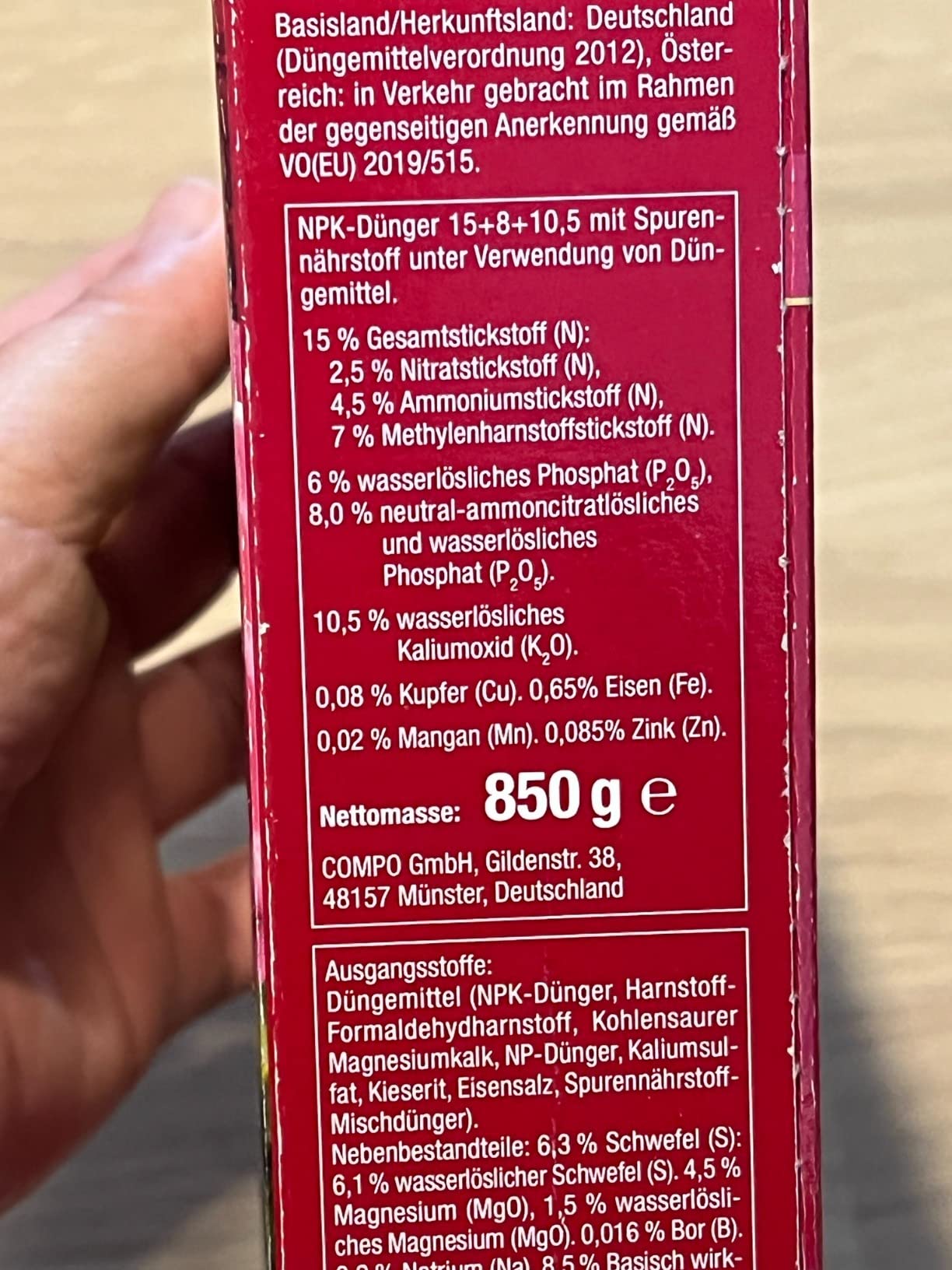 Gut, aber Vögel picken Körner