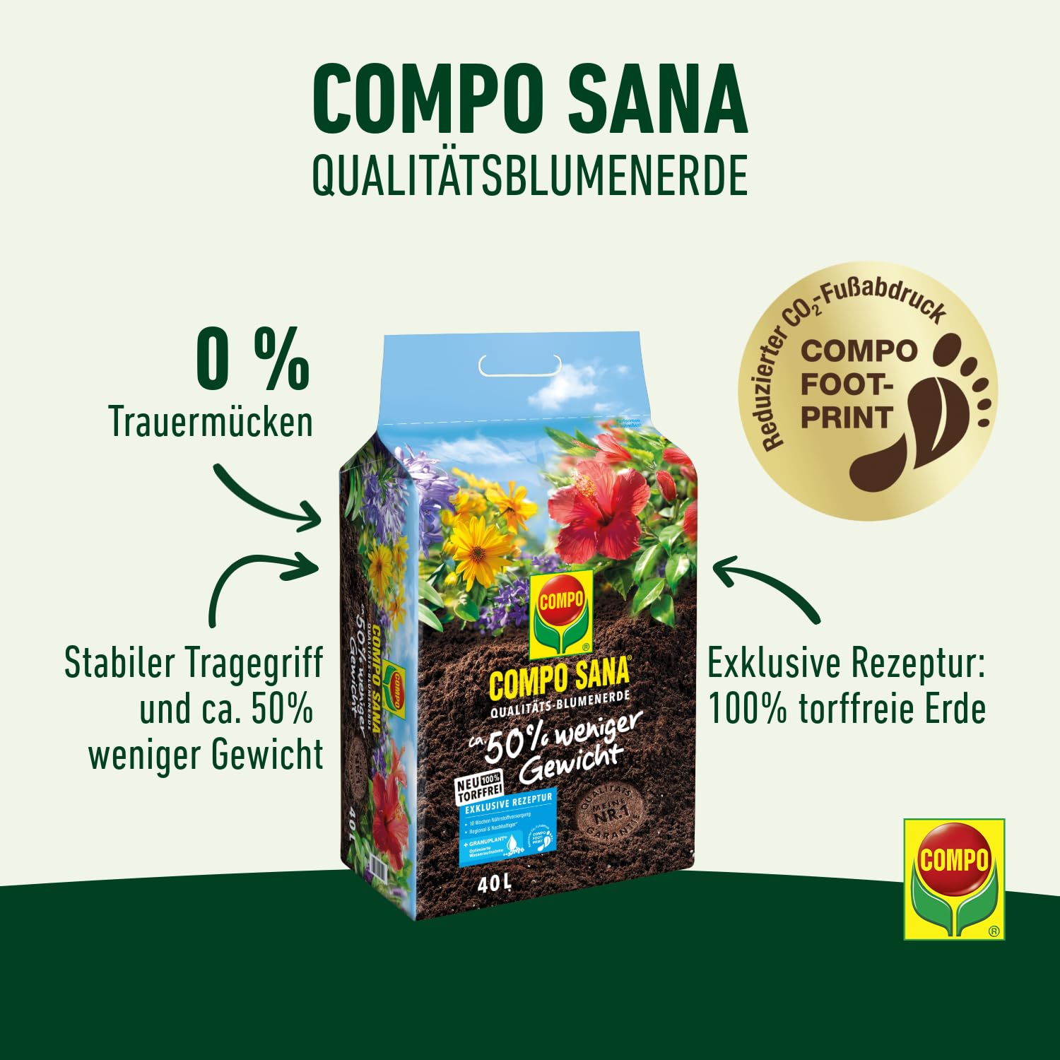 compo-sana-qualit-tsblumenerde-torffrei-40-l-50-leichter-10-wochen-n-hrstoffe image 2