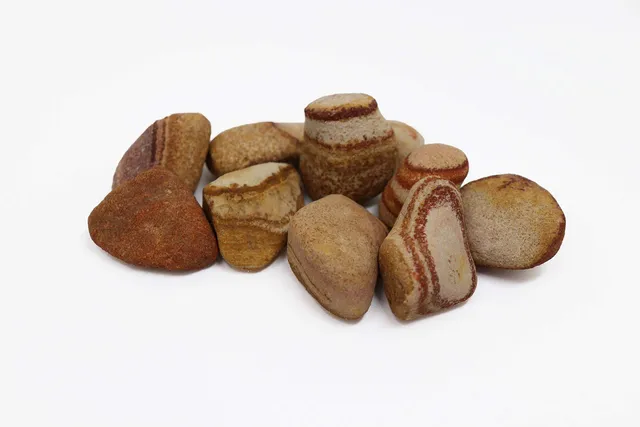 aquagart-kieselsteine-sandstein-deko-steine-30-50-mm-20-kg image 1