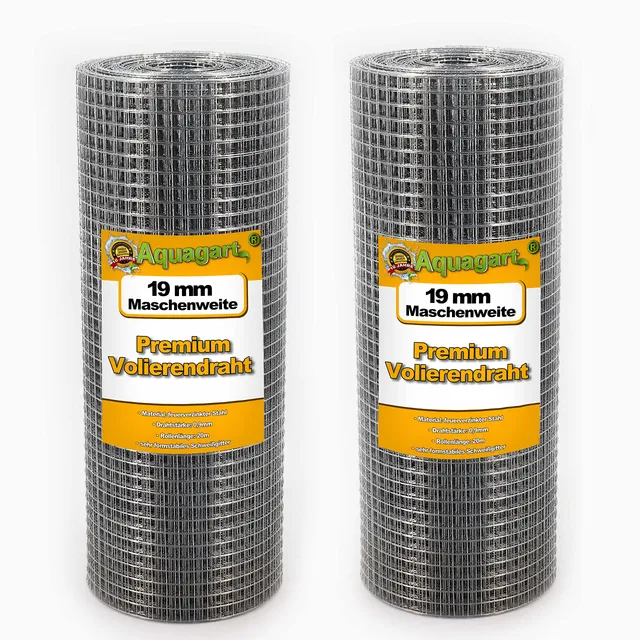 aquagart-volierendraht-hasendraht-100-m-x-0-5-m-19-mm-masche-verzinkt image 1