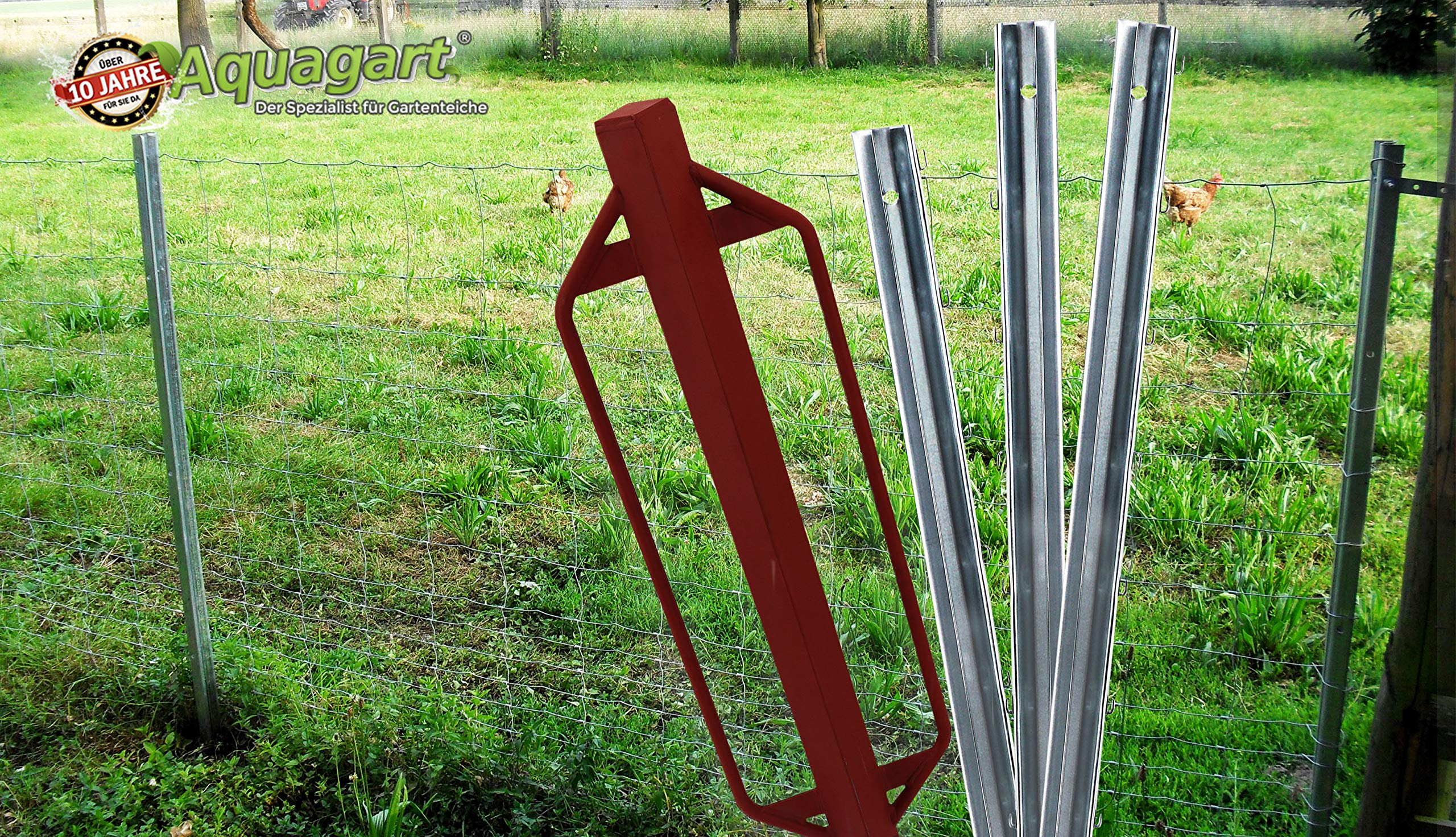 aquagart-z-profil-zaunpfostenramme-handramme-8-kg-90-cm image 4