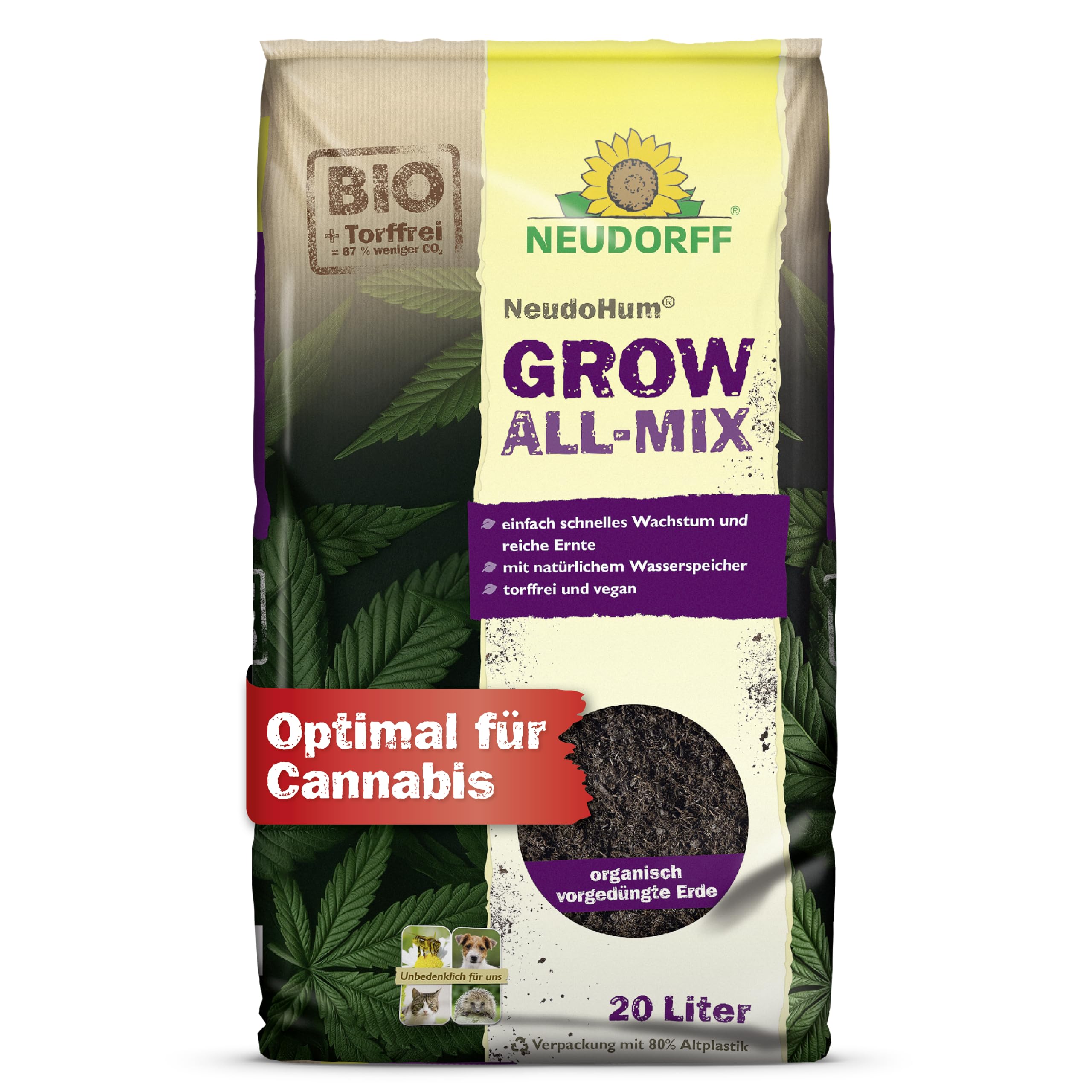 neudorff-neudohum-grow-all-mix-bio-erde-torffrei-20-liter image 1