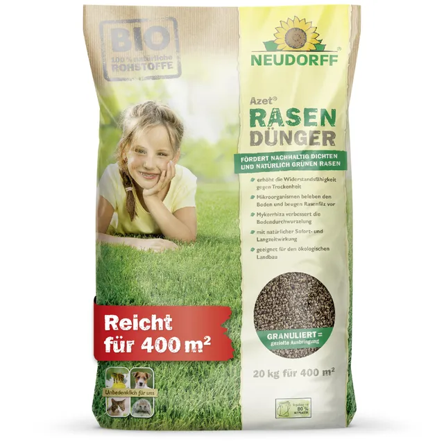 neudorff-azet-rasend-nger-20-kg-bio-f-r-400-m-npk-mit-langzeitwirkung image 1