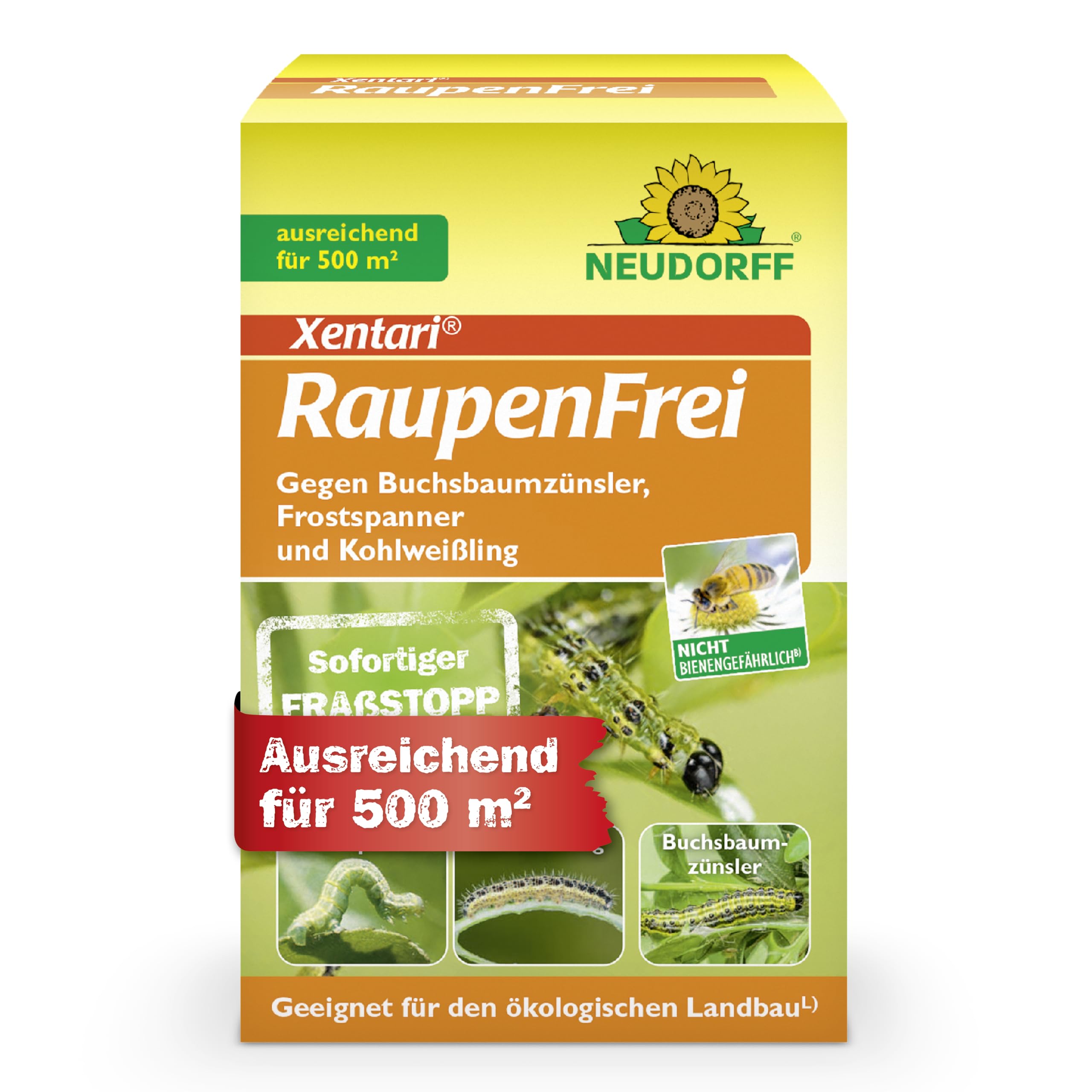 neudorff-xentari-raupenfrei-25-g-bio-insektizid-gegen-buchsbaumz-nsler image 1