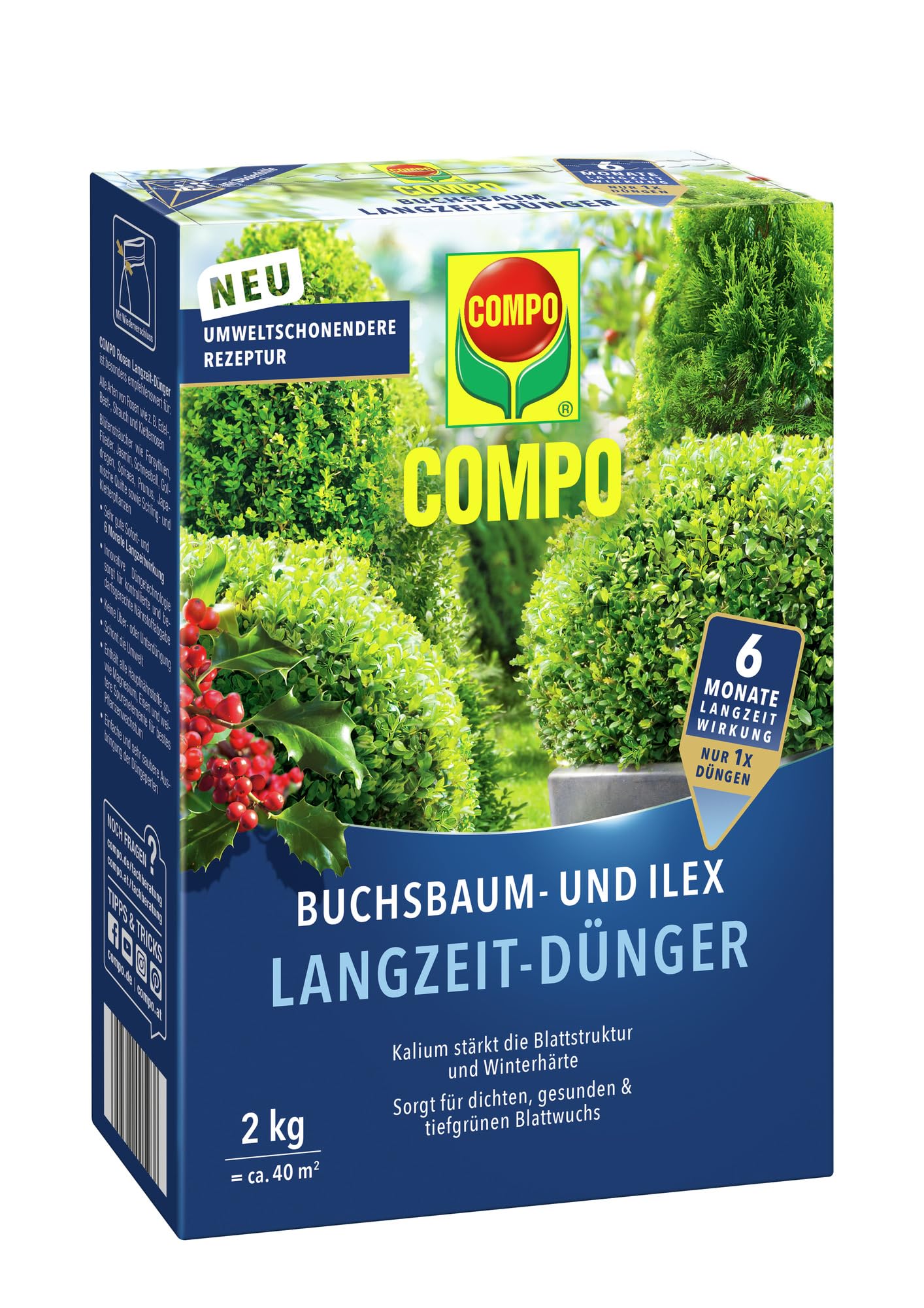 compo-buchsbaum-und-ilex-langzeit-d-nger-2-kg-f-r-bis-6-monate-wirkung image 1