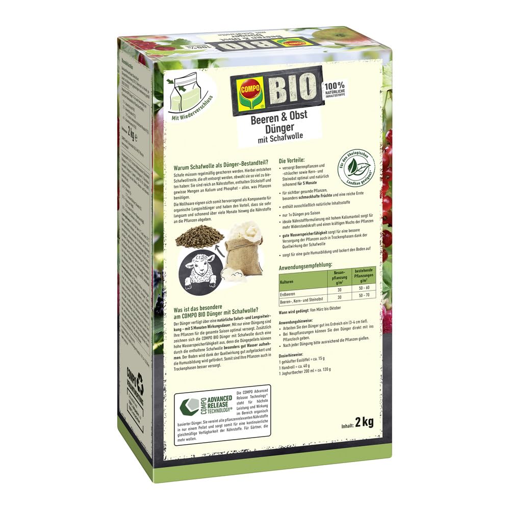 compo-bio-beeren-langzeit-d-nger-mit-schafwolle-2-kg-5-monate-wirkung image 2