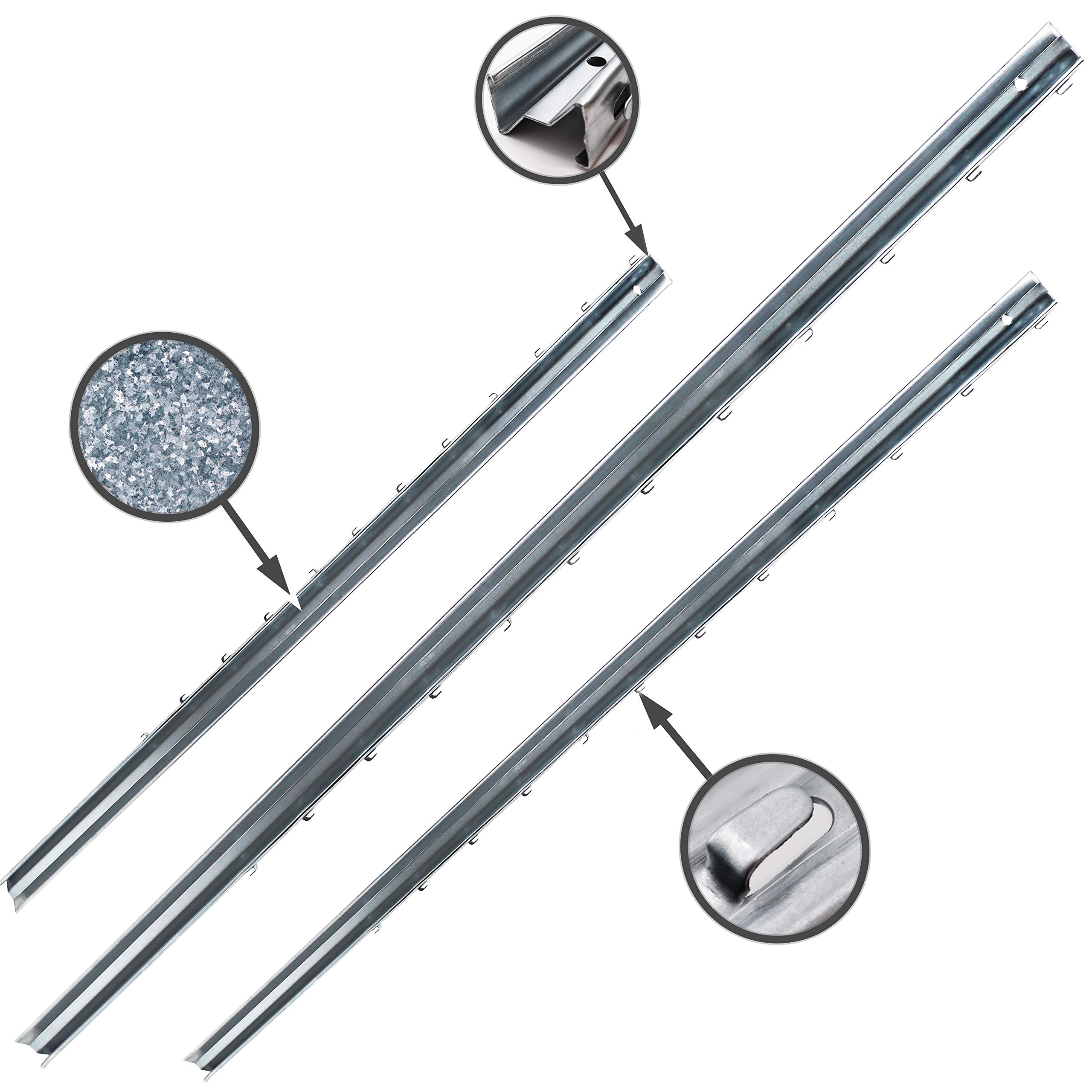 aquagart-z-profil-zaunpfosten-2-m-verzinkt-15-st-ck image 2