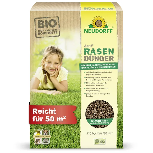 neudorff-azet-rasend-nger-2-5-kg-f-r-50-m-organischer-npk-d-nger-8-3-4 image 1