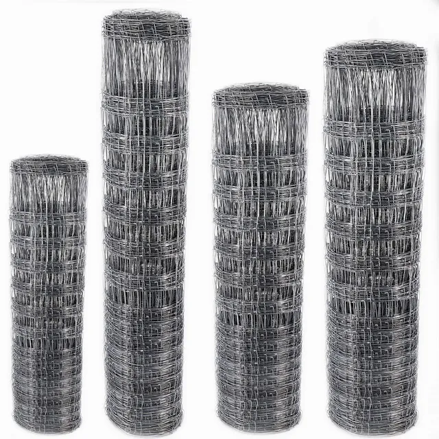 aquagart-stabiler-wildzaun-50-m-150-13-15-h-he-150-cm-verzinkt-inkl-drahtspanner image 1