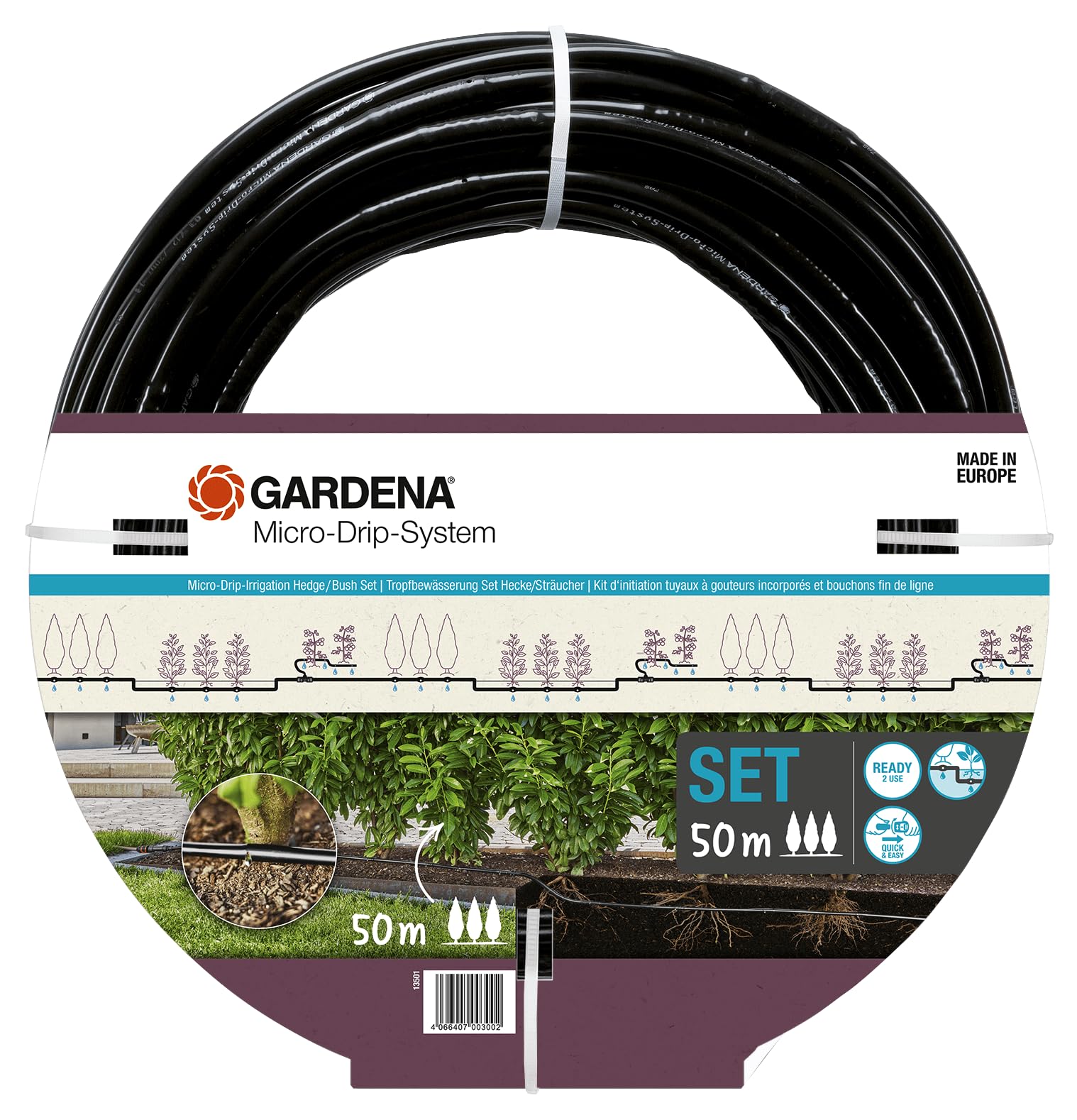 gardena-micro-drip-system-set-str-ucher-hecken-50-m-tropfbew-sserung-mit-basisge image 1