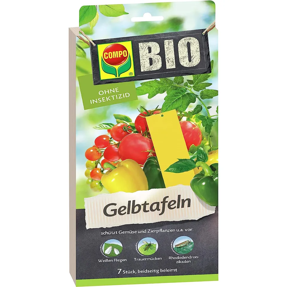 compo-bio-gelbtafeln-leimfalle-7-st-ck-inkl-aufh-nger image 1