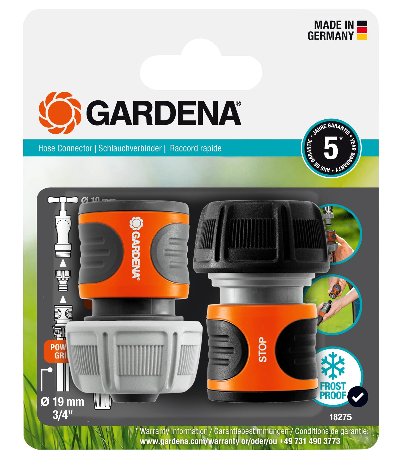 gardena-schlauchverbinder-satz-18275-20-19-mm-3-4-zoll-mit-wasserstop image 1