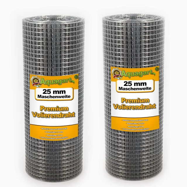 aquagart-volierendraht-hasendraht-150-m-x-0-5-m-25-mm-masche-verzinkt image 1