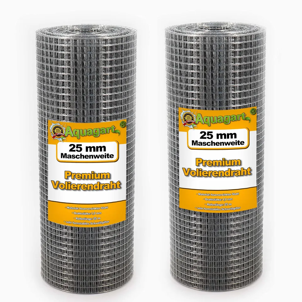 aquagart-volierendraht-hasendraht-150-m-x-0-5-m-25-mm-masche-verzinkt image 1