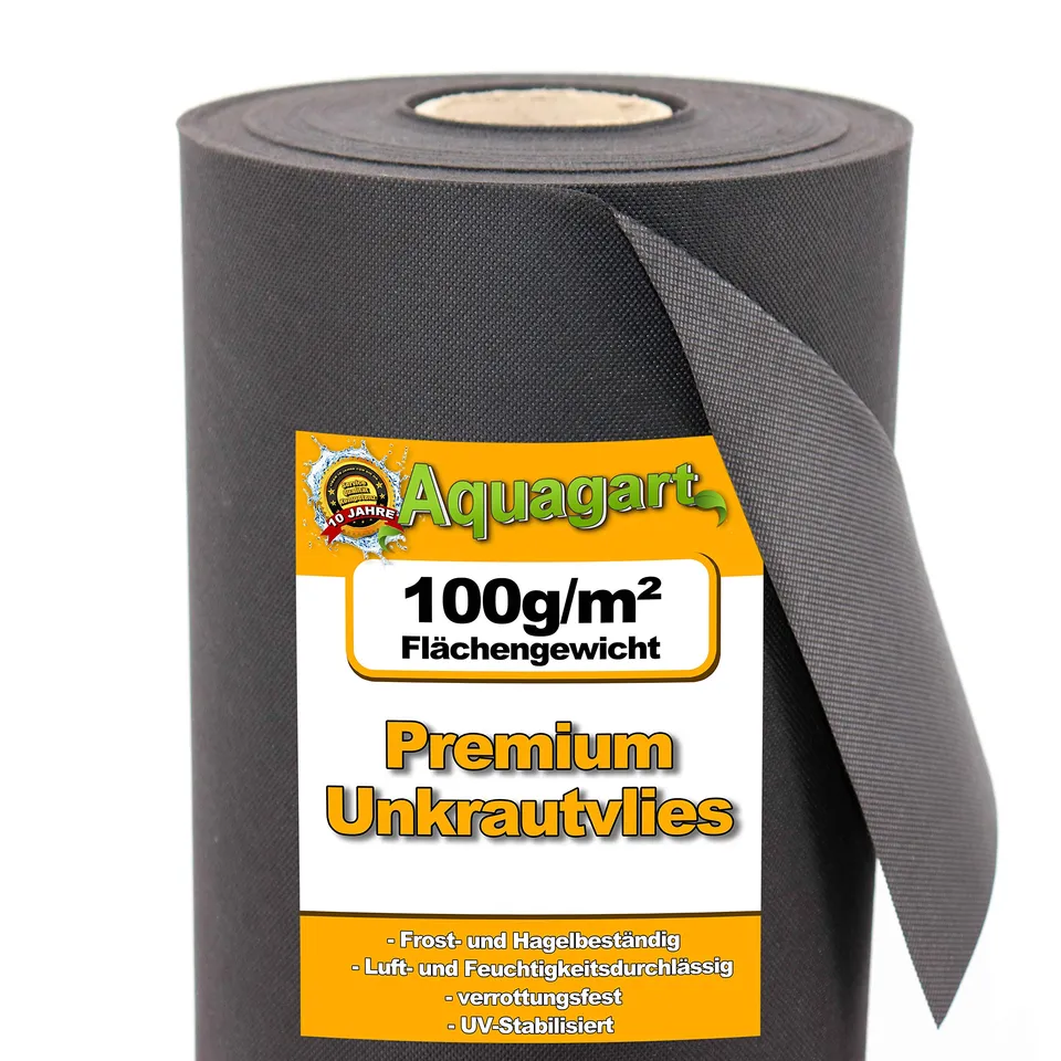 aquagart-gartenvlies-unkrautvlies-450-m-100-g-m-1-80-m-breit-mulchvlies-schwarz image 1