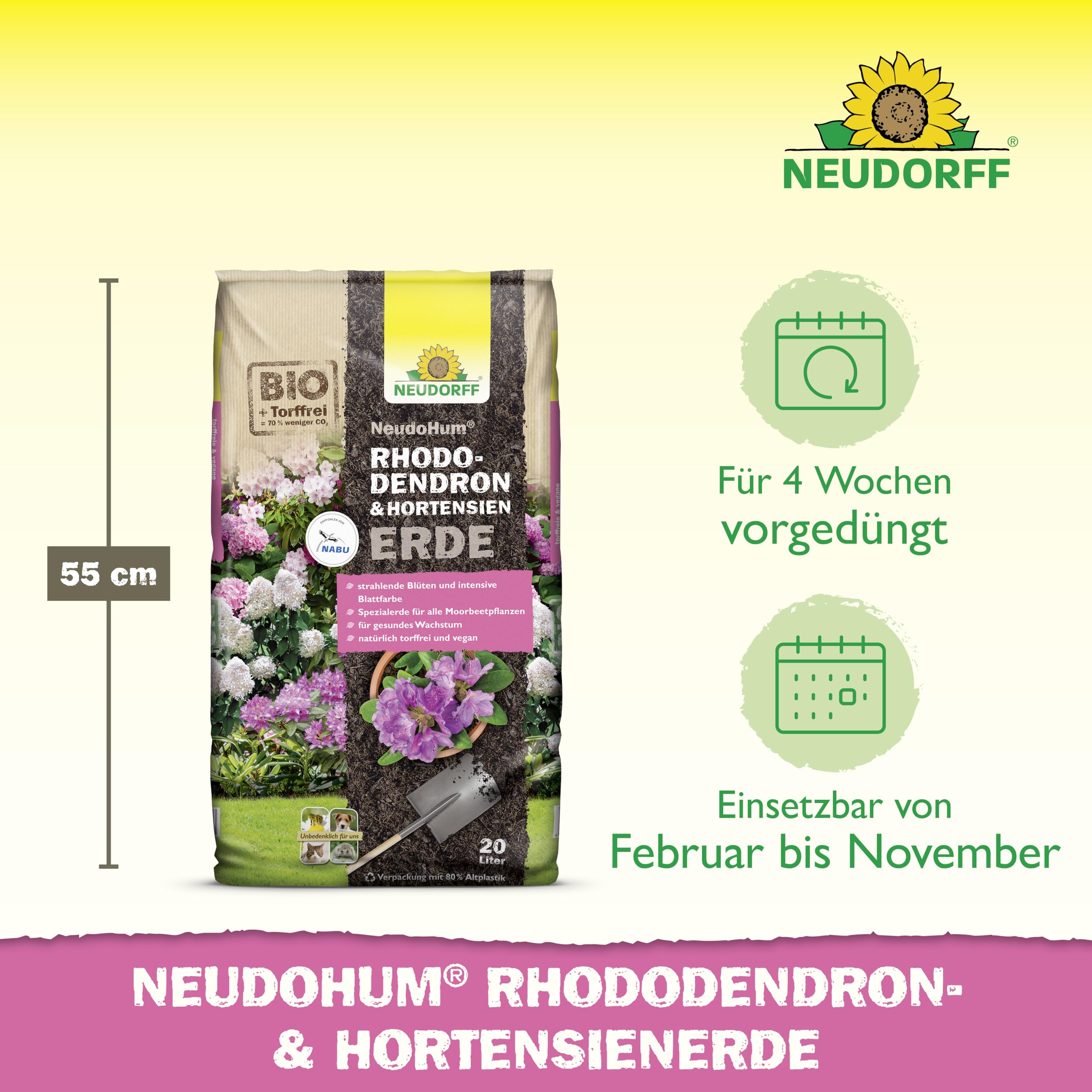 neudorff-neudohum-rhododendron-hortensienerde-20-l-torffrei image 3