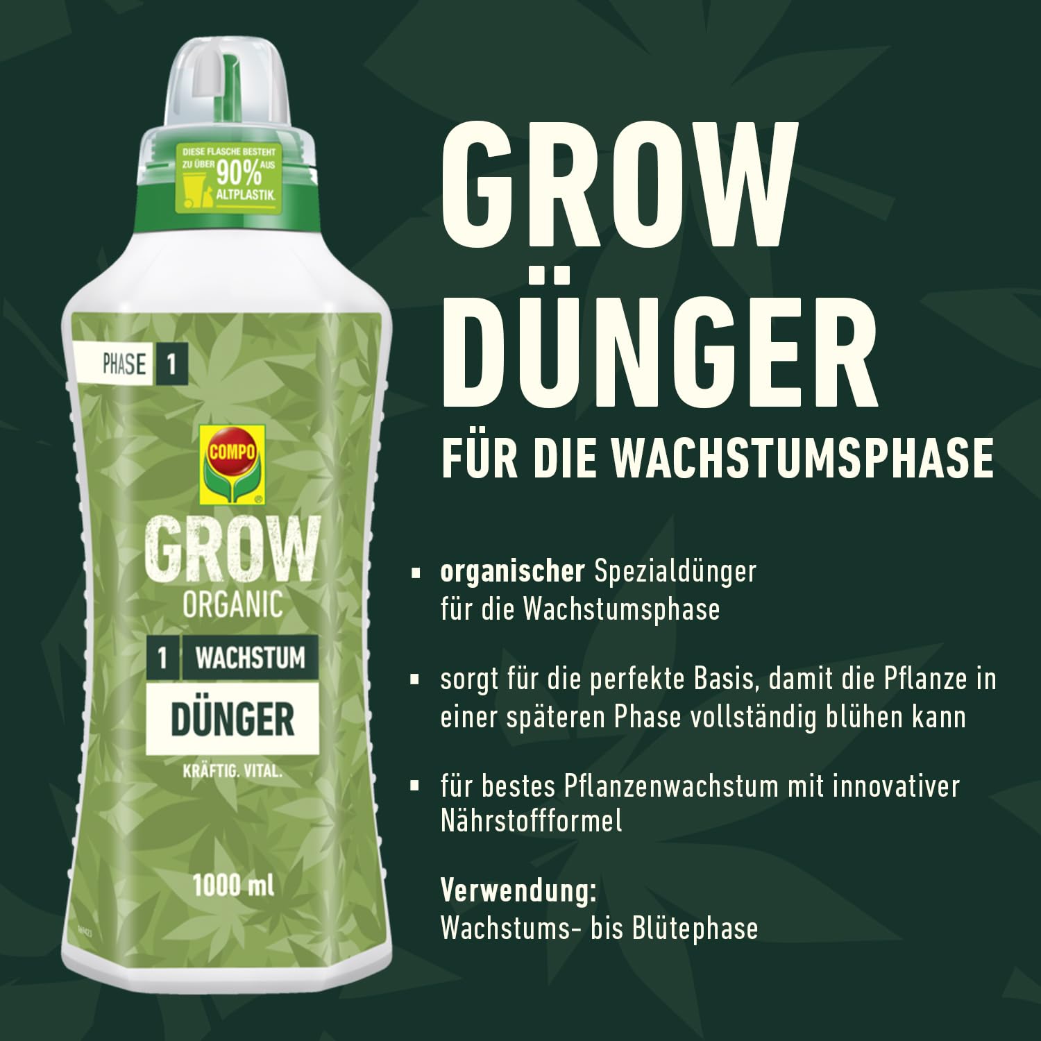 compo-grow-organic-wachstum-d-nger-1-l-organisch-f-r-indoor-outdoor image 2