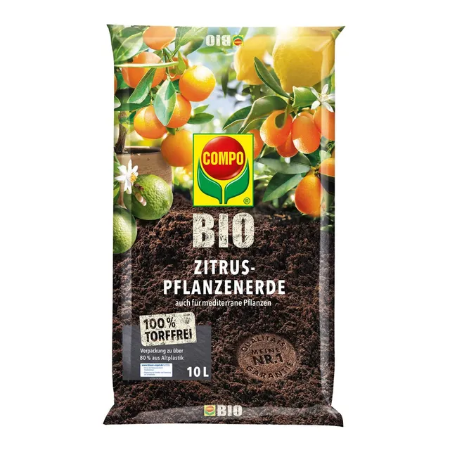 compo-bio-zitruspflanzenerde-torffrei-10-liter-f-r-zitrus-und-mediterrane-pflanz image 1