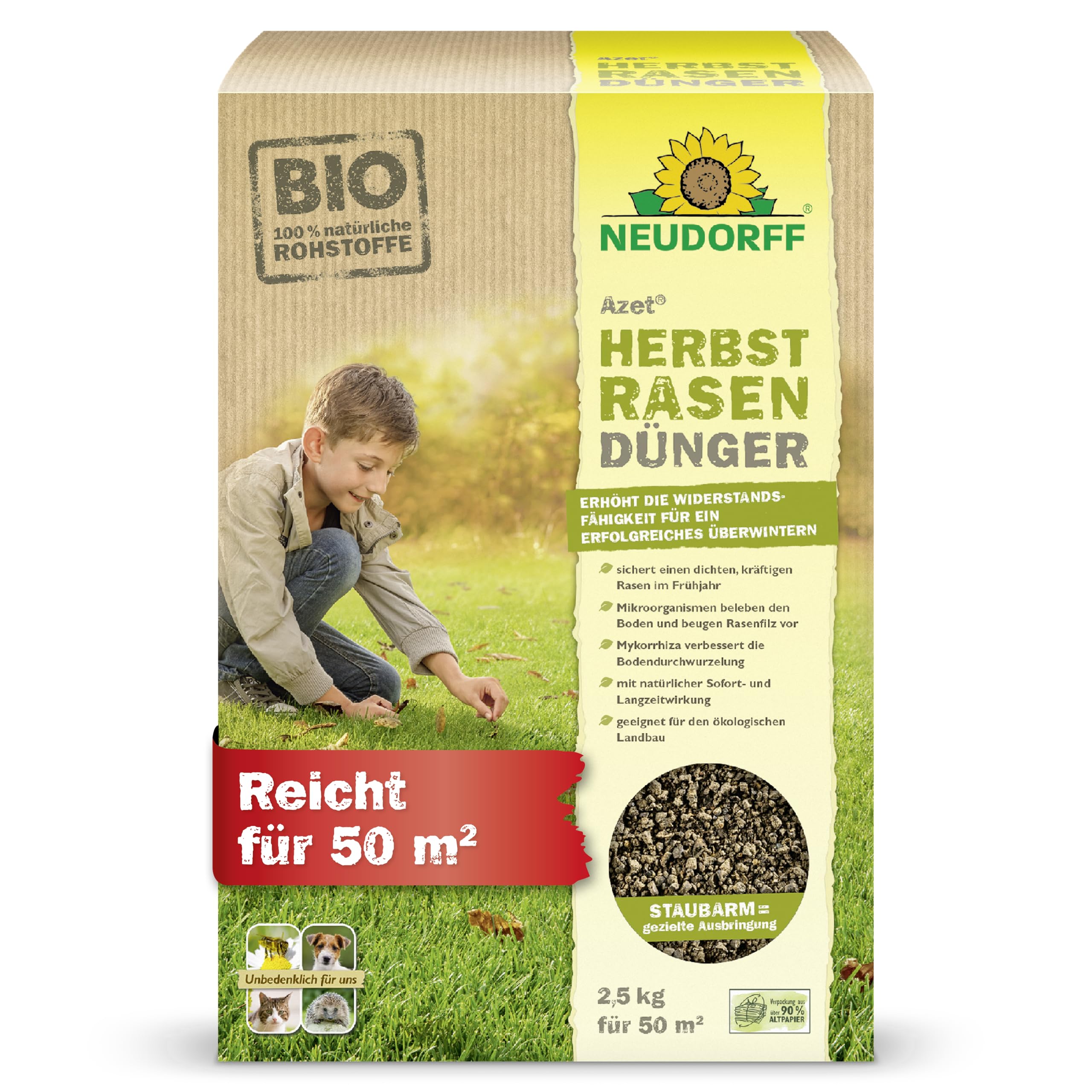 neudorff-azet-herbstrasend-nger-2-5-kg-f-r-50-m-npk-7-3-10-bio image 1