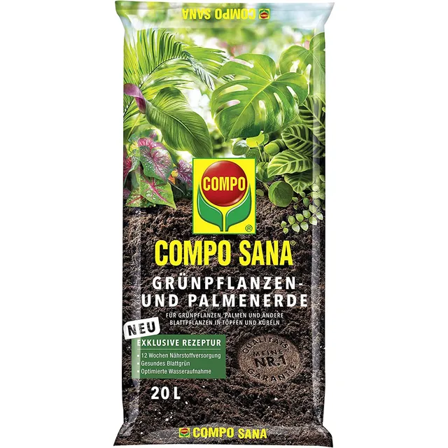 compo-sana-gr-npflanzen-und-palmenerde-20-l-mit-12-wochen-d-nger image 1