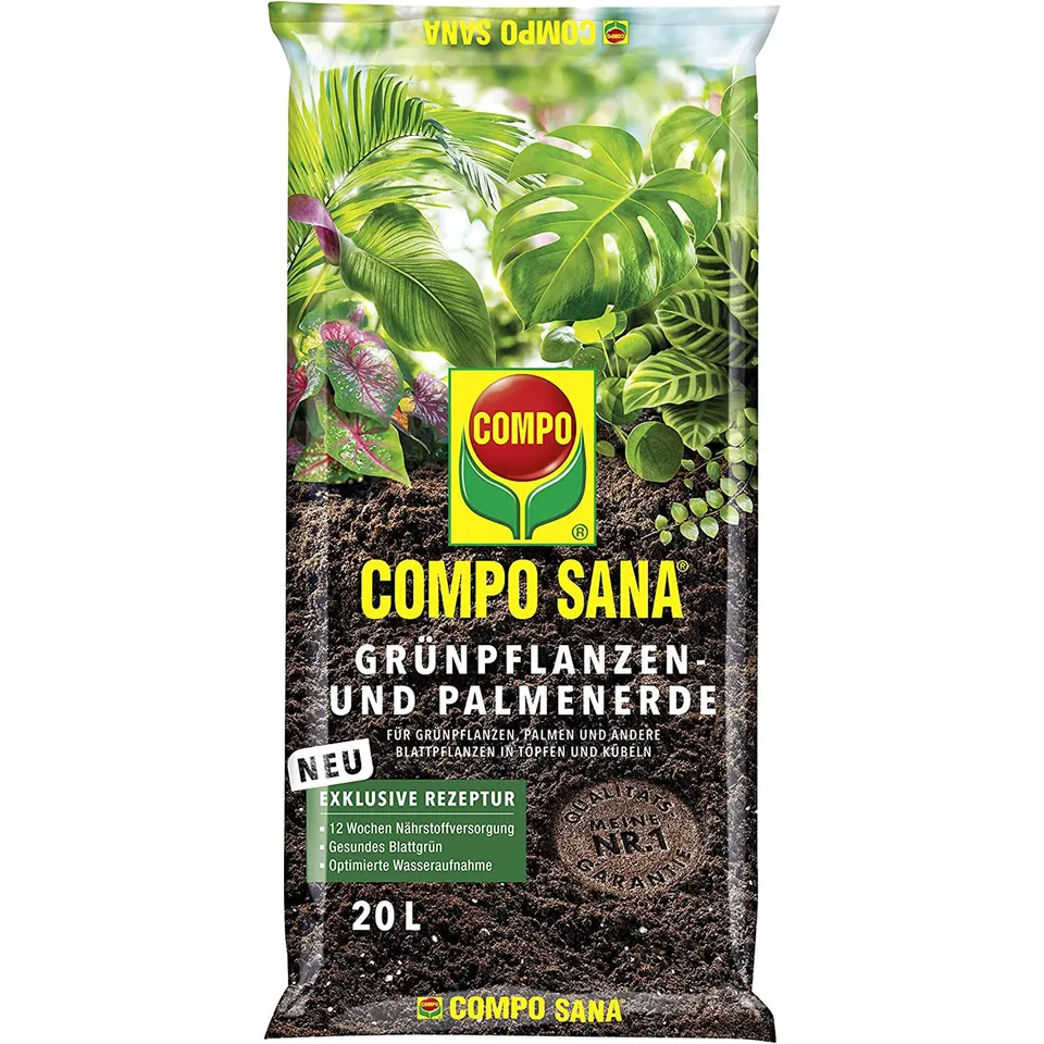 compo-sana-gr-npflanzen-und-palmenerde-20-l-mit-12-wochen-d-nger image 1