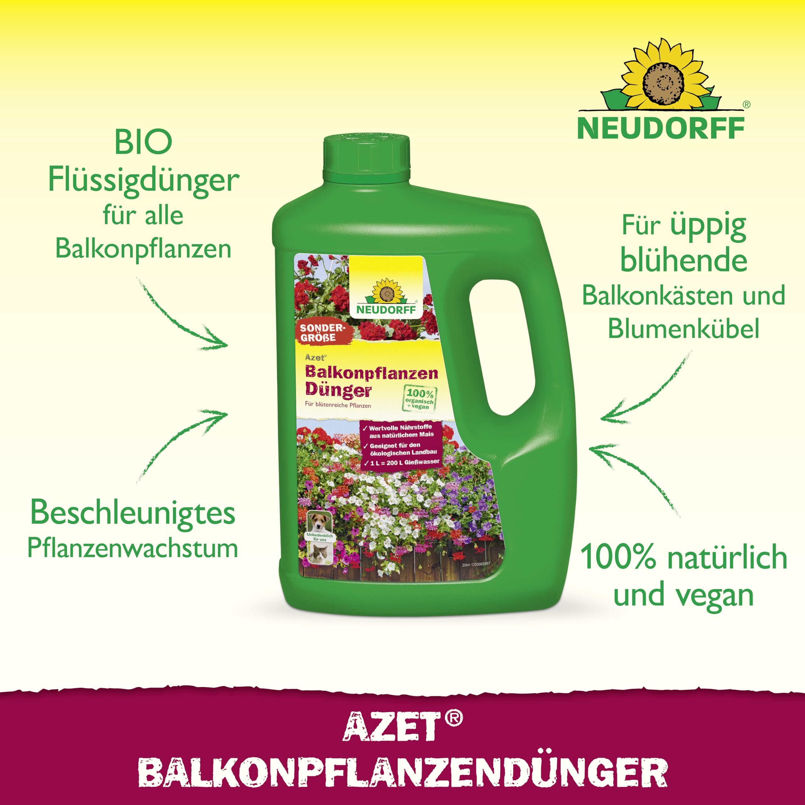 neudorff-azet-balkonpflanzend-nger-2-liter-bio-fl-ssigd-nger-npk-3-3-4-f-r-balko image 2
