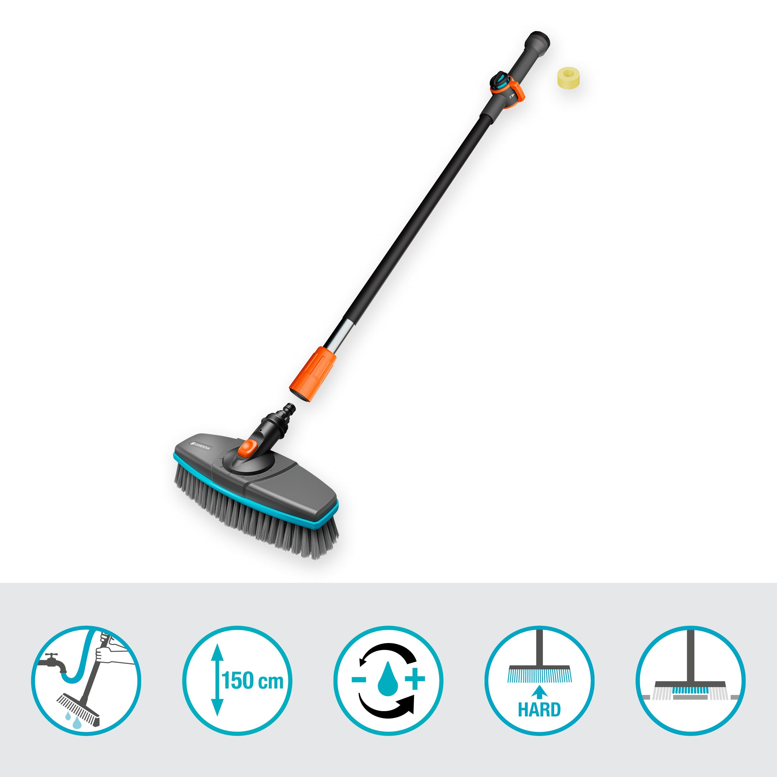 gardena-cleansystem-wasch-set-m-150-cm-mit-stielb-rste-hard-18828-20 image 3