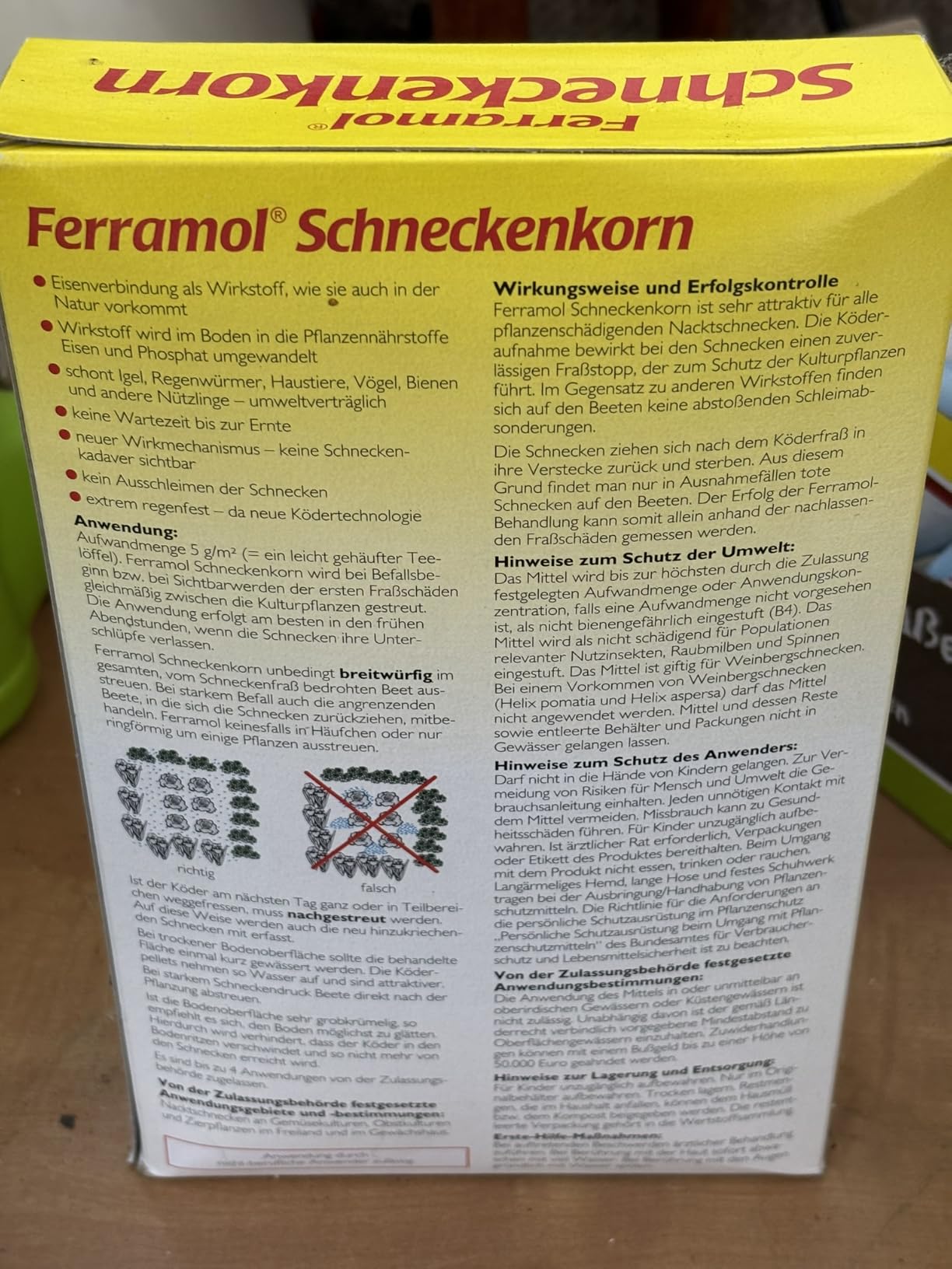 Wirkt zuverlässig, muss nachgestreut werden