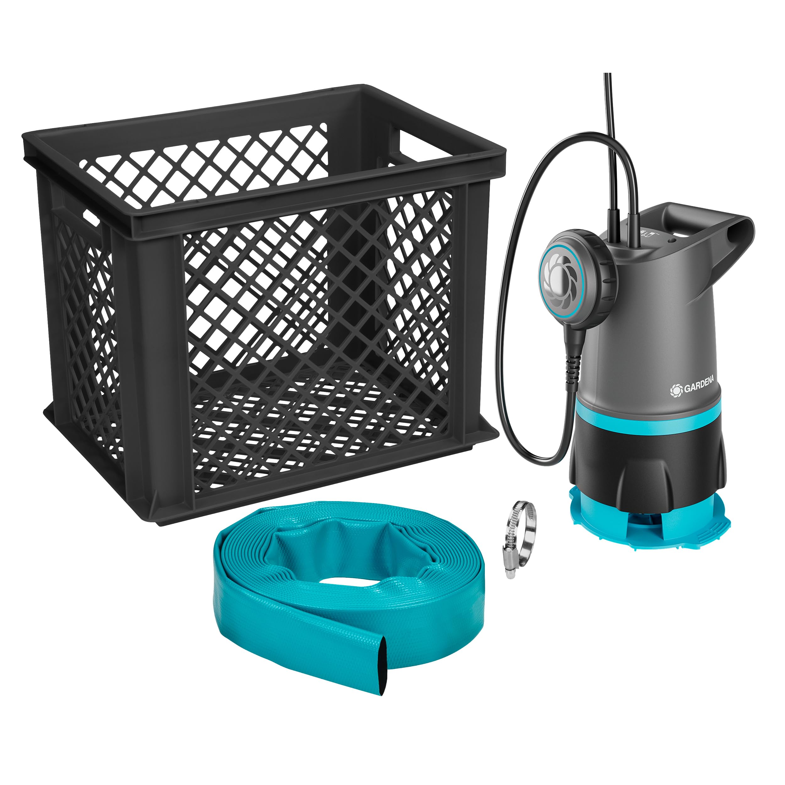 gardena-hochwasserschutz-set-20000-basic-9019-47-tauchpumpe-mit-schlauch-und-fil image 1