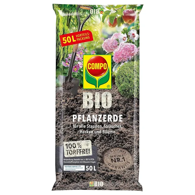 compo-bio-pflanzerde-torffrei-50-l-humusreiches-substrat-mit-5-wochen-n-hrstoffe image 1