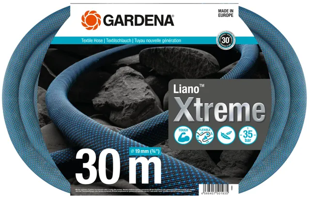 gardena-liano-xtreme-textil-gartenschlauch-set-30-m-3-4-zoll-18484-20 image 1