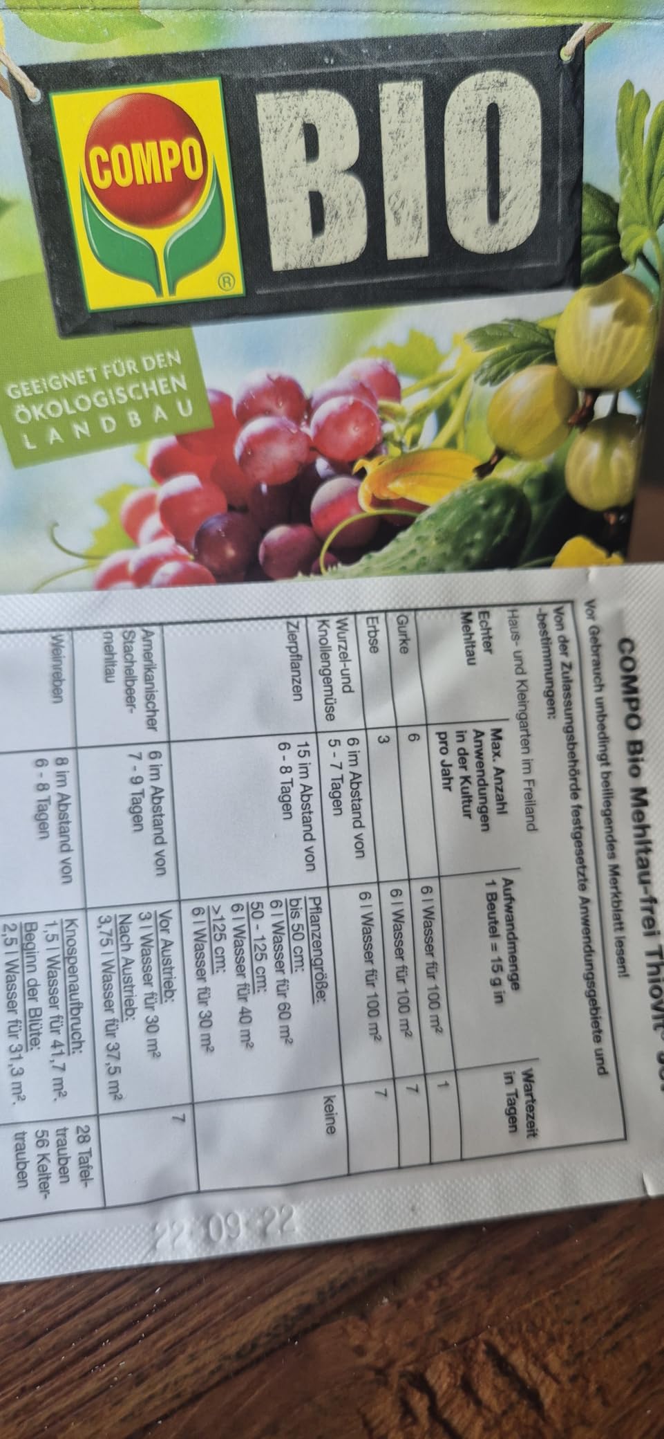 Top für Weinreben