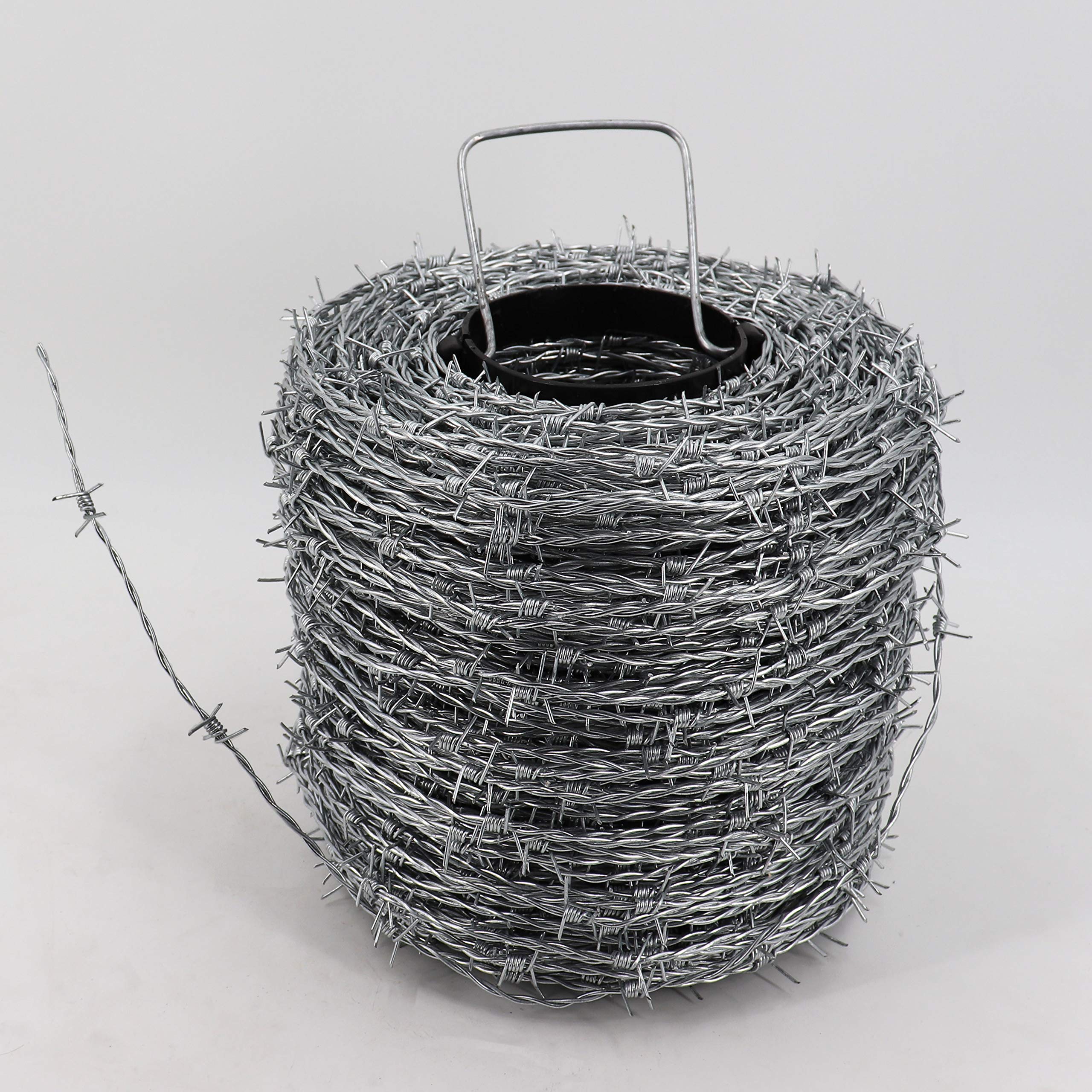 aquagart-stacheldraht-verzinkt-100-m-1-6-1-7-mm-4-spitzig-10-cm-abstand image 2