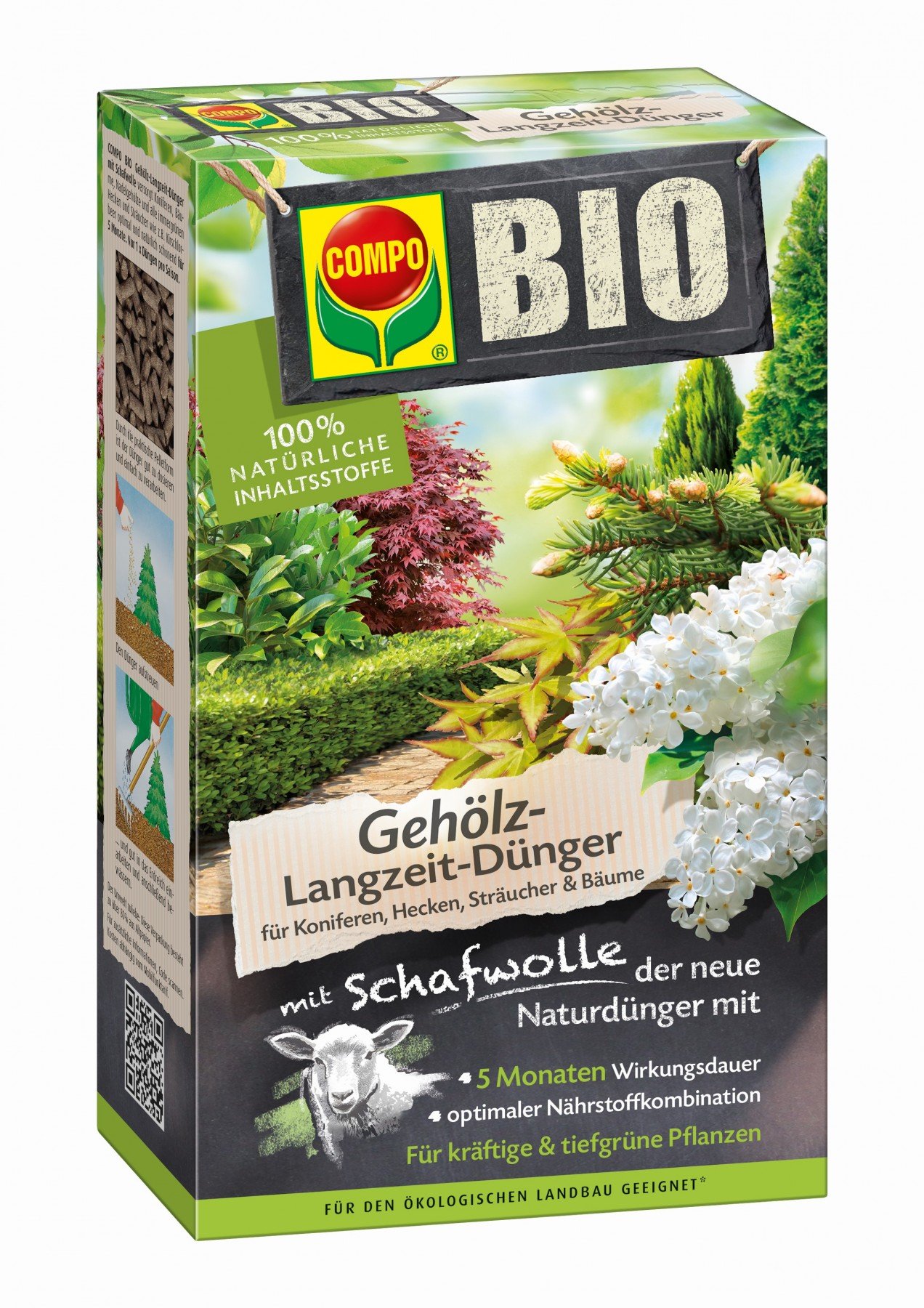 compo-bio-geh-lz-langzeit-d-nger-mit-schafwolle-2-kg-5-monate-wirkung image 1