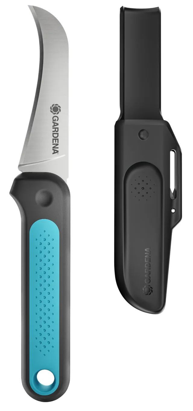 gardena-veggiecut-erntemesser-12211-20-aus-edelstahl-mit-schleifer-im-g-rtelhols image 1