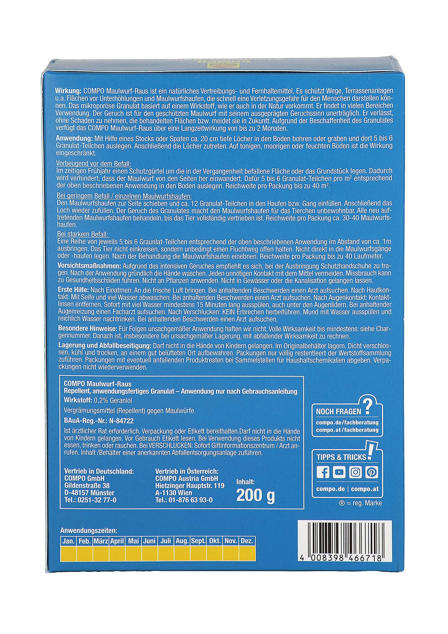 compo-maulwurf-raus-200-g-granulat-mit-geraniol image 2
