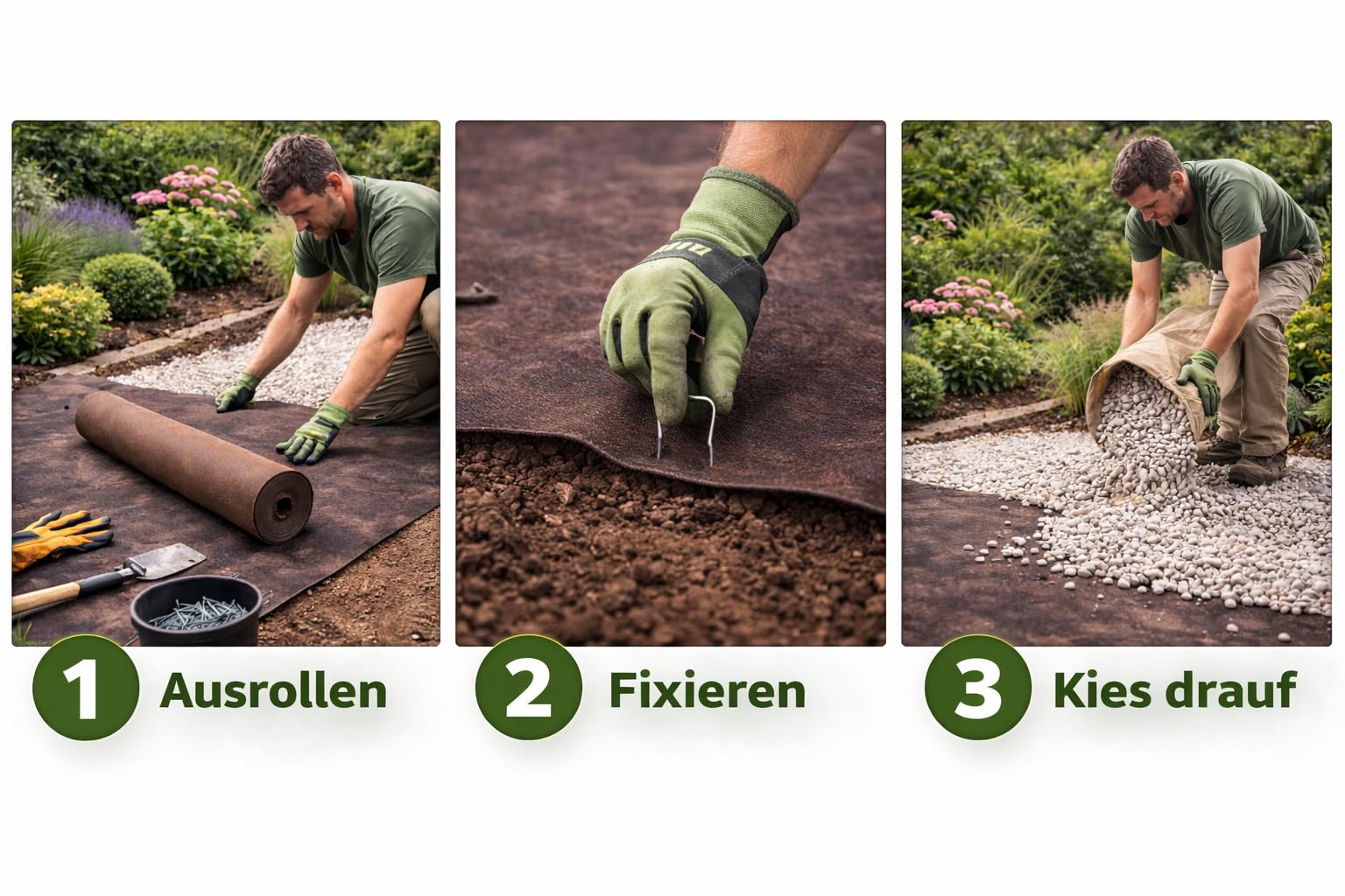 aquagart-unkrautvlies-braun-125-g-m-wasserdurchl-ssiges-gartenvlies-25m image 6