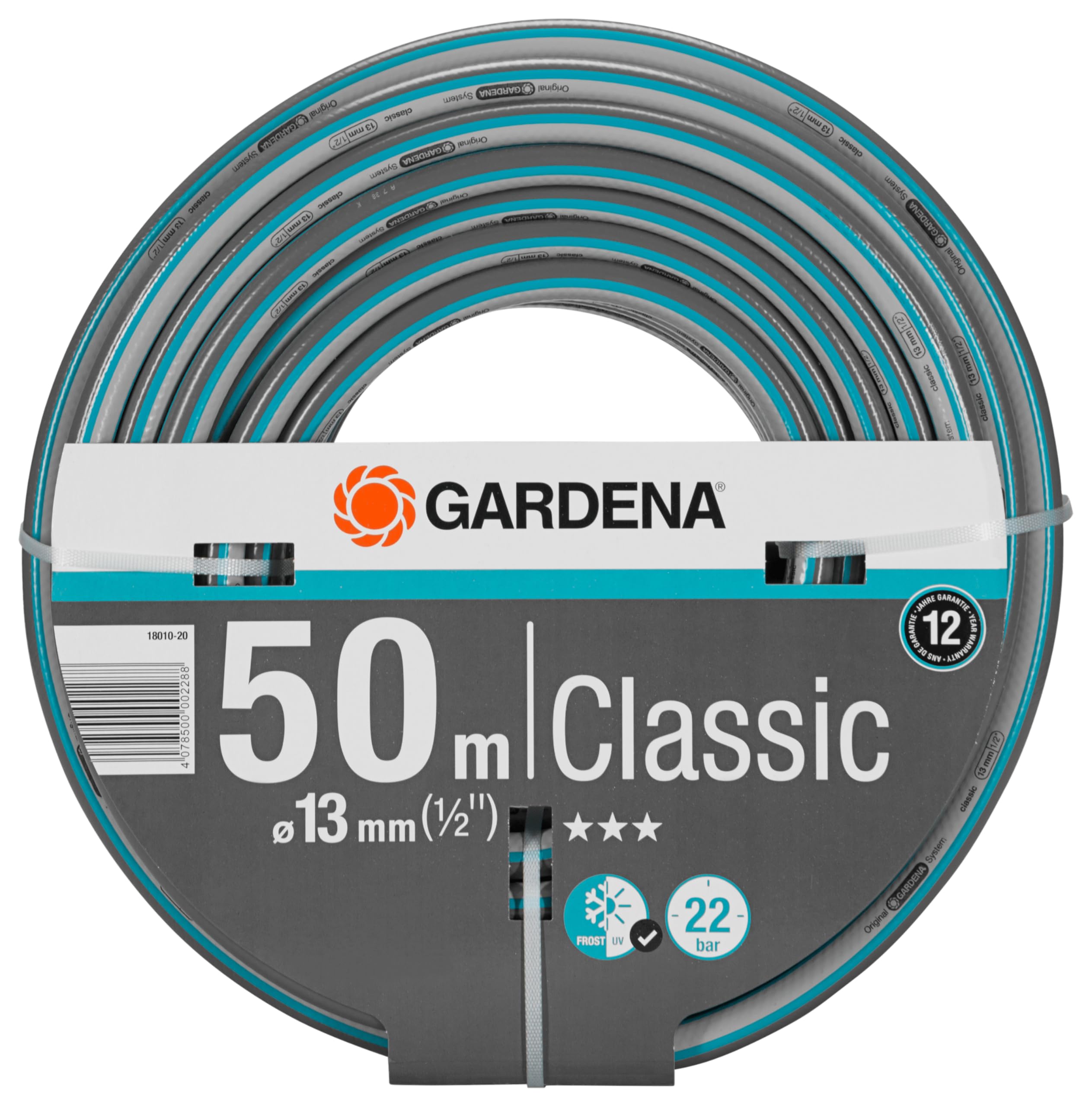 gardena-classic-schlauch-13-mm-1-2-zoll-50-m-22-bar-grau-blau-18010-20 image 1