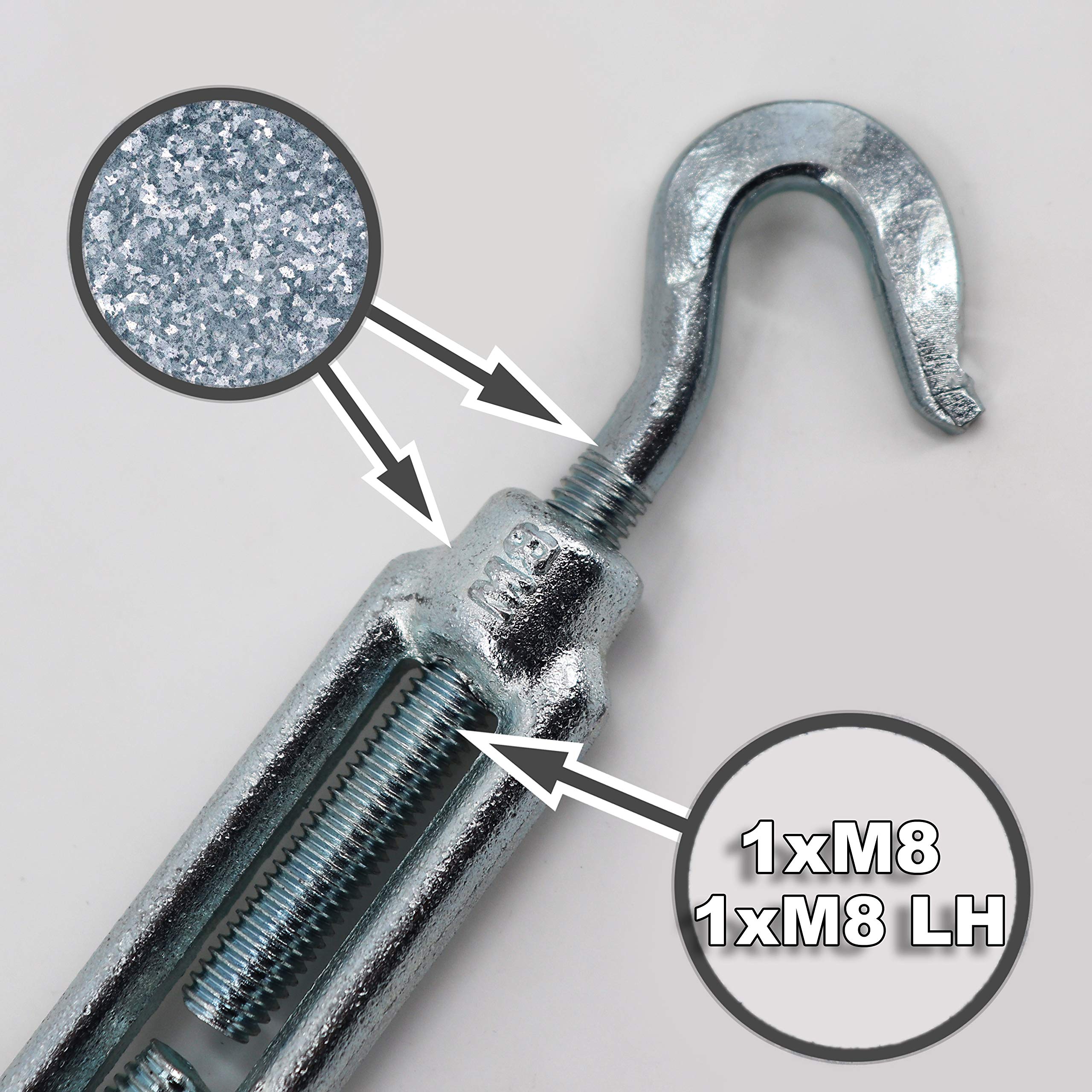 aquagart-seilspanner-10-st-ck-192-280-mm-verzinkt-spannschloss-mit-2-haken image 5