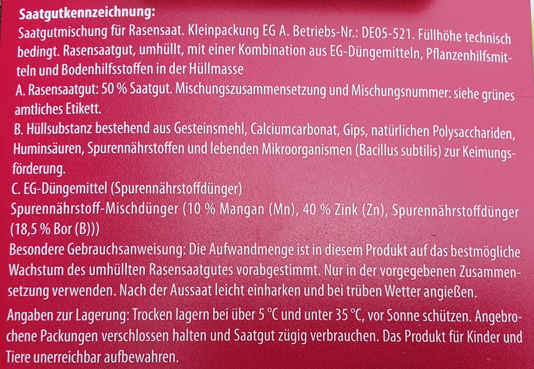 Verlässliche Standardmischung
