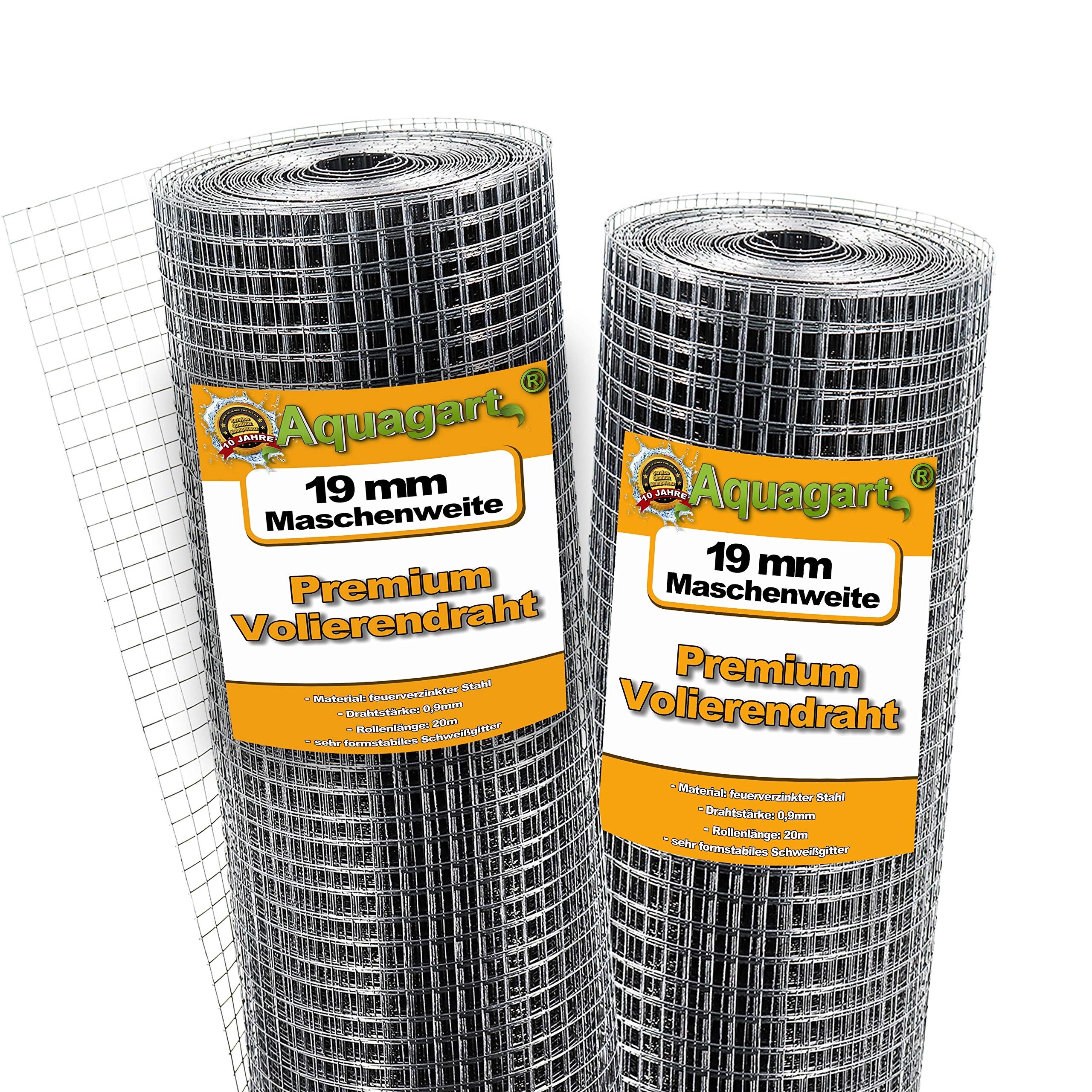 aquagart-volierendraht-verzinkt-19x19-mm-hasendraht-100-cm-hoch-20-m-rolle image 1