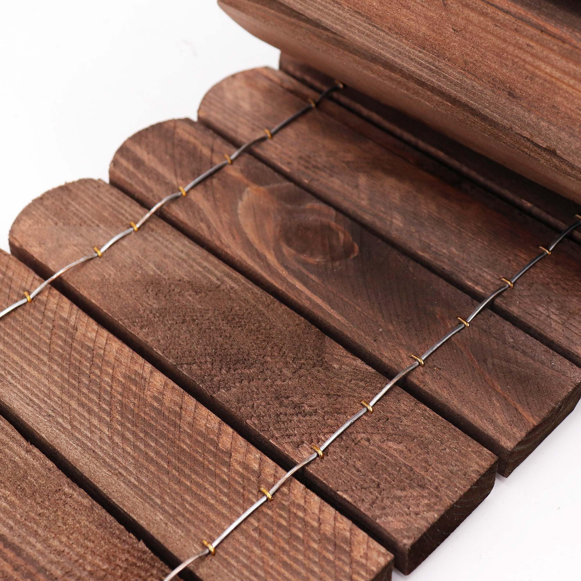 aquagart-holz-rollzaun-dunkelbraun-30x200-cm-beeteinfassung-holz-2er-set image 7