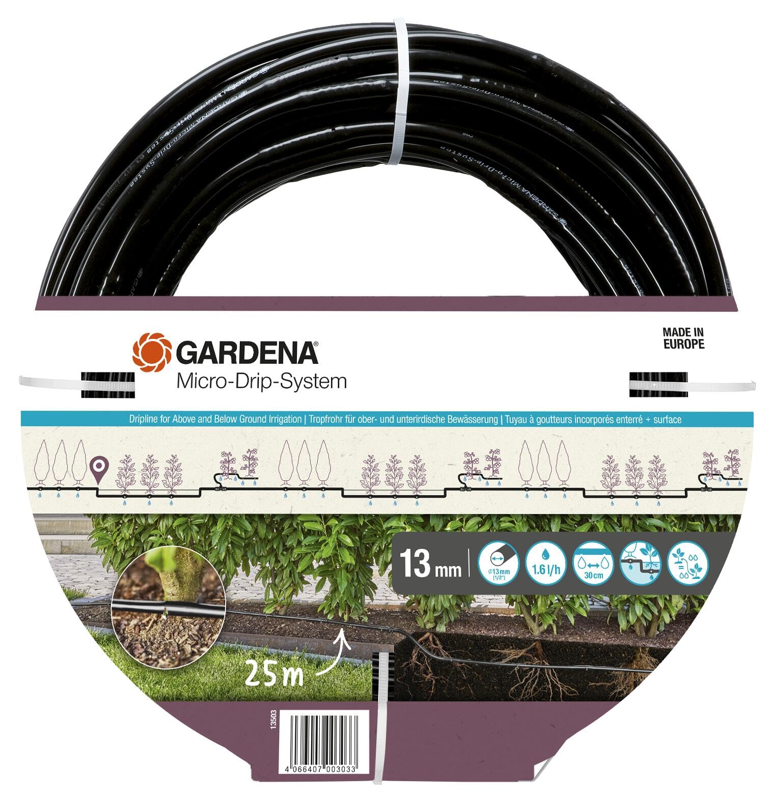 gardena-micro-drip-system-tropfrohr-1-6-l-h-25-m-13503-20 image 1