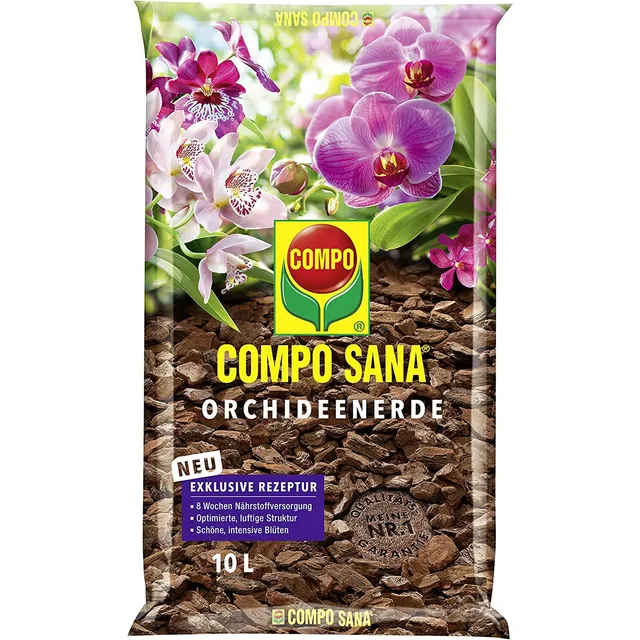 compo-sana-orchideenerde-10-l-mit-8-wochen-startd-nger-pinienrinde image 1