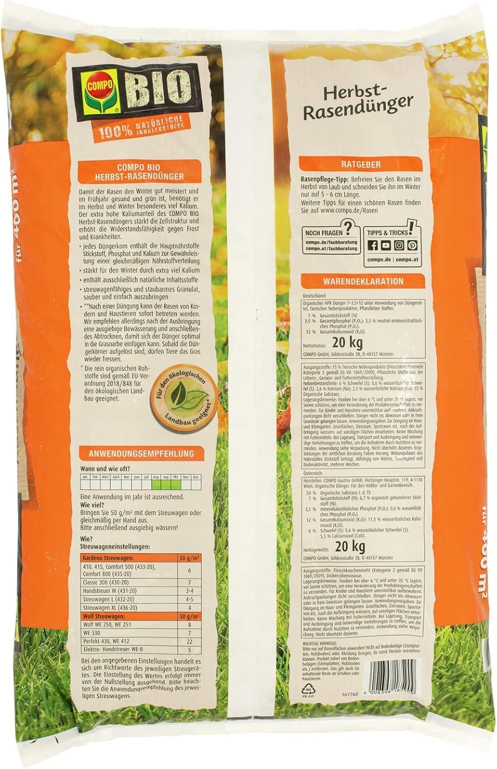 compo-bio-herbst-rasend-nger-20-kg-f-r-400-m image 6