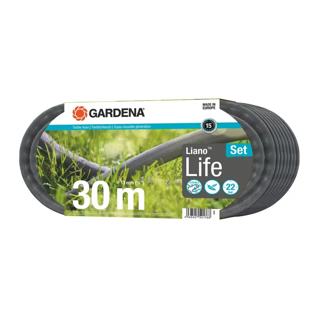 gardena-liano-life-textilschlauch-1-2-zoll-30m-set-mit-spritze image 1