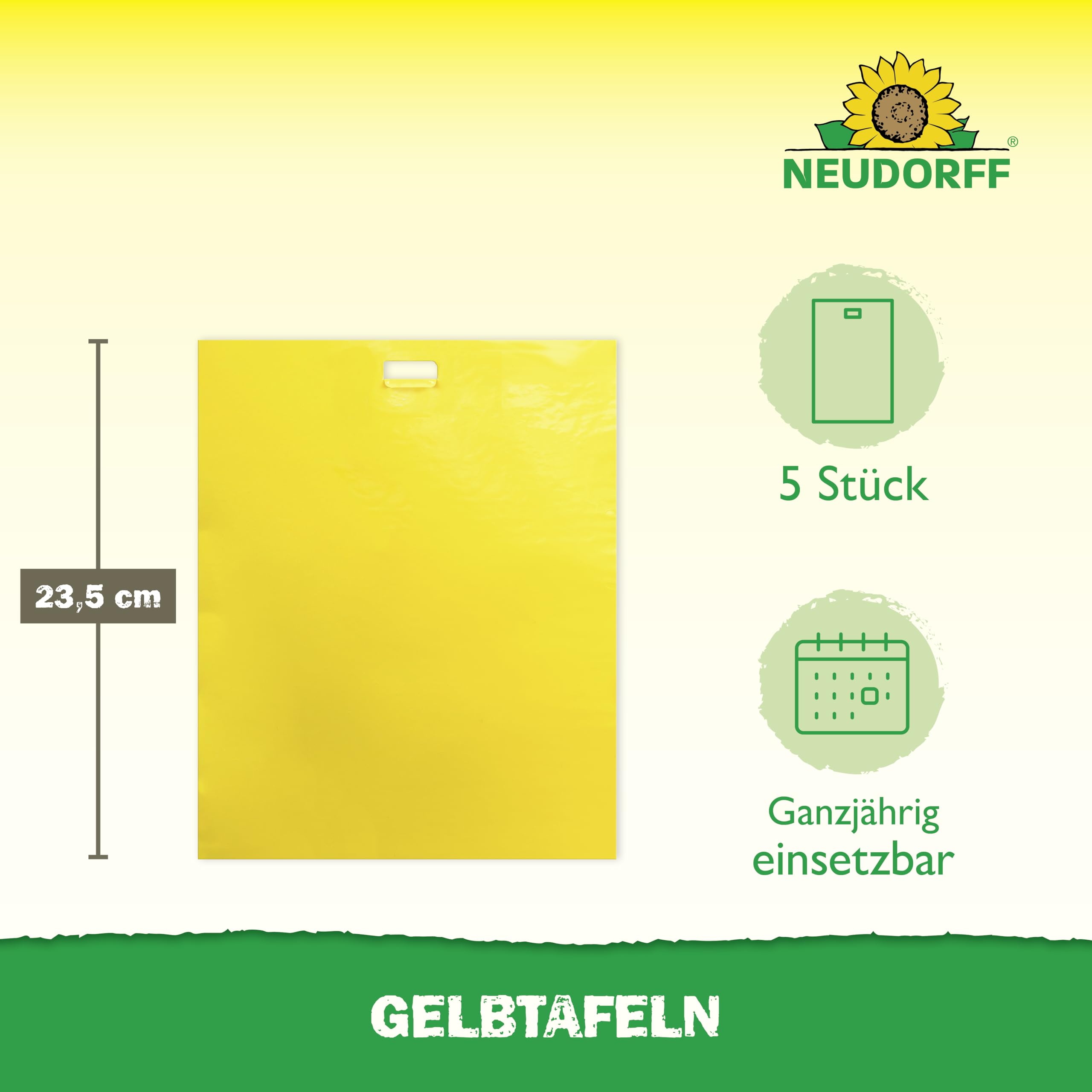 neudorff-gelbtafeln-gro-formatig-5-st-ck-gegen-trauerm-cken-und-wei-e-fliegen image 3