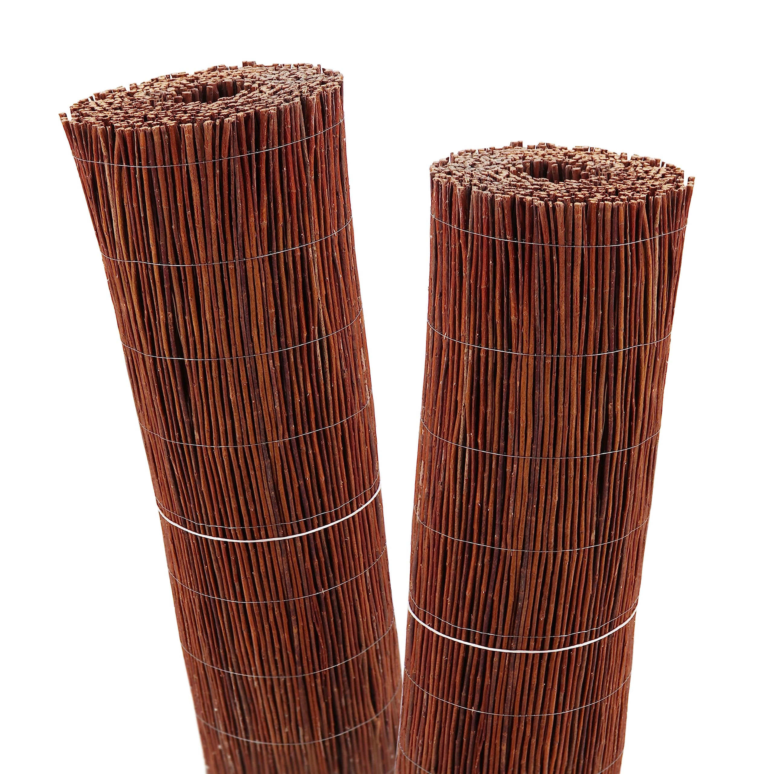 aquagart-weidenmatte-sichtschutz-15-m-x-100-cm-aus-weide-mit-drahtumspannung image 1