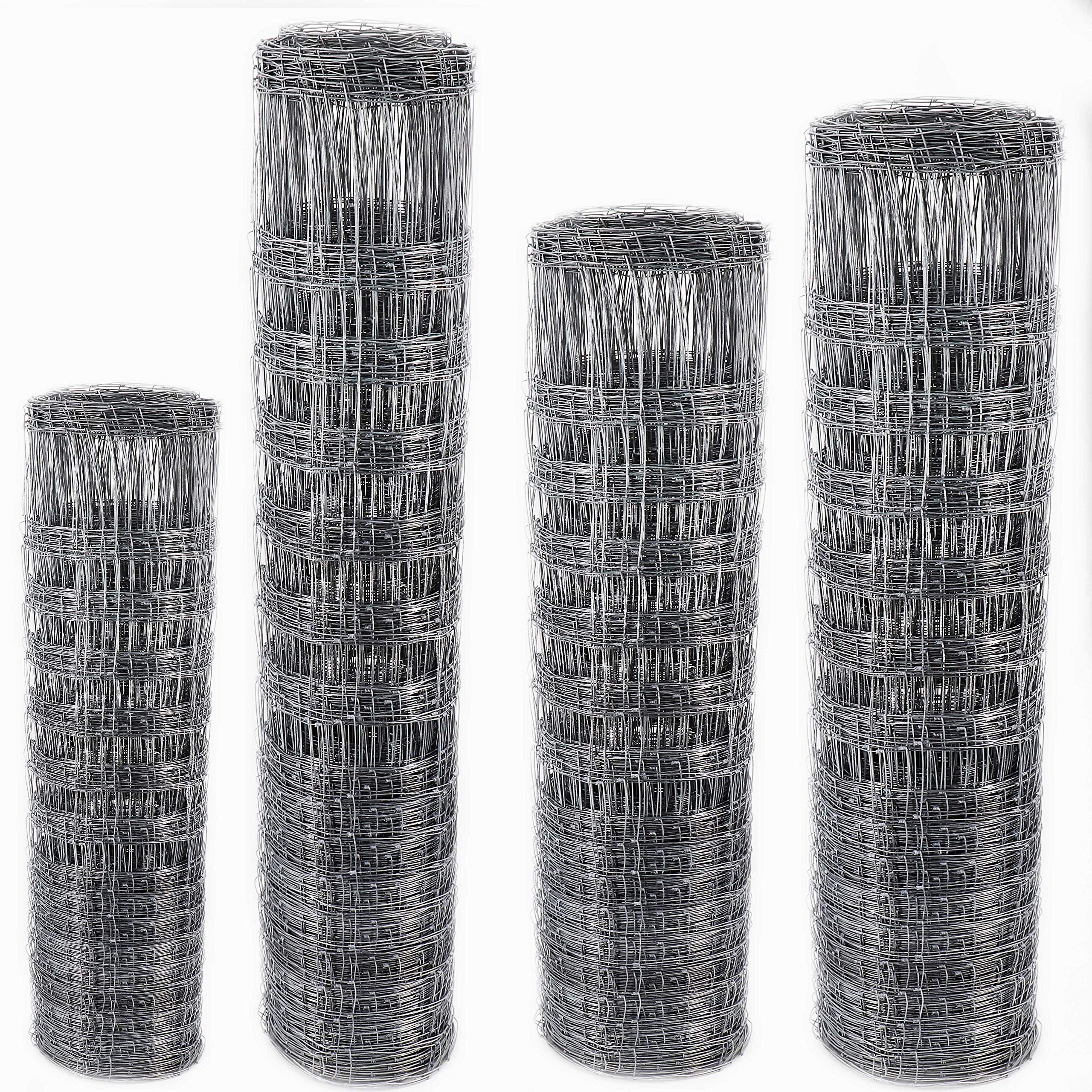 aquagart-stabiler-wildzaun-50-m-150-13-15-h-he-150-cm-verzinkt-inkl-drahtspanner image 1
